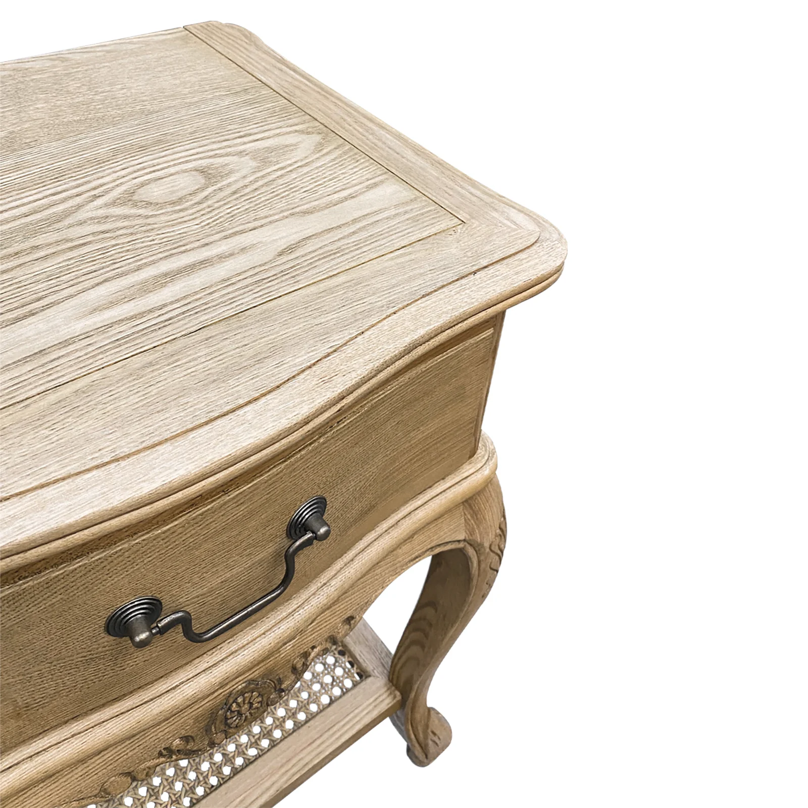 French Provincial Provence Bedside Lamp Table - Image 22