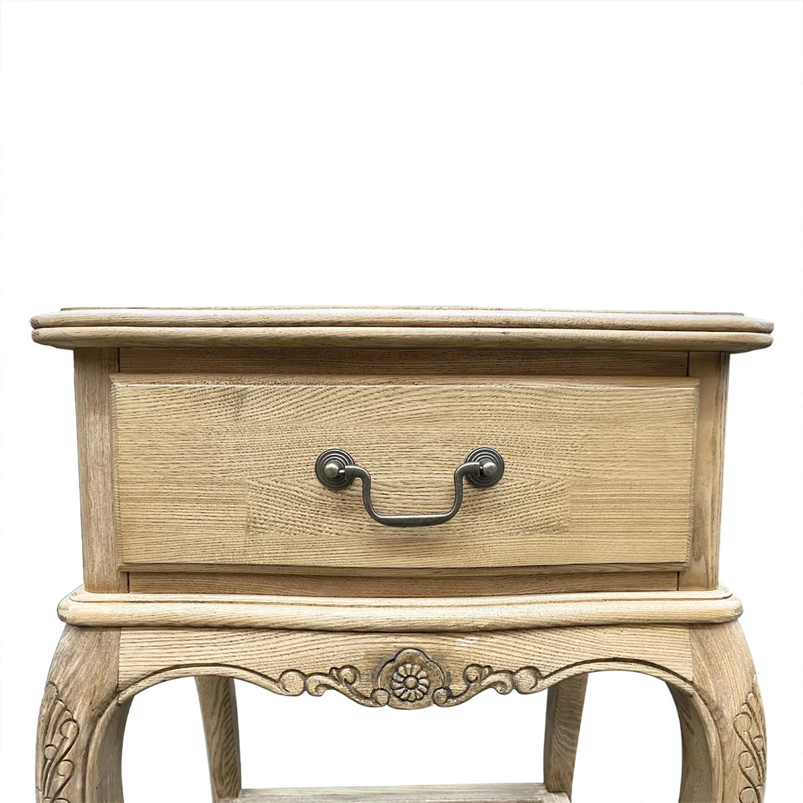 French Provincial Provence Bedside Lamp Table - Image 23