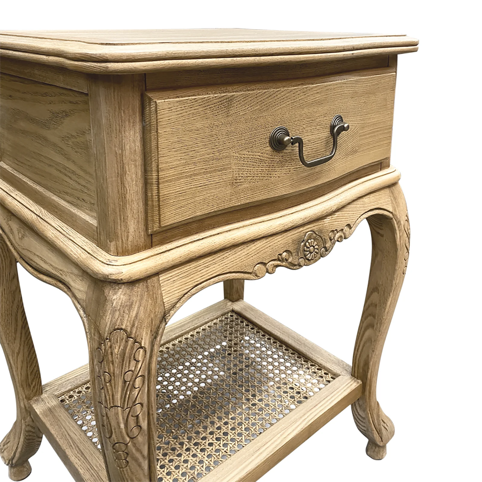 French Provincial Provence Bedside Lamp Table - Image 24