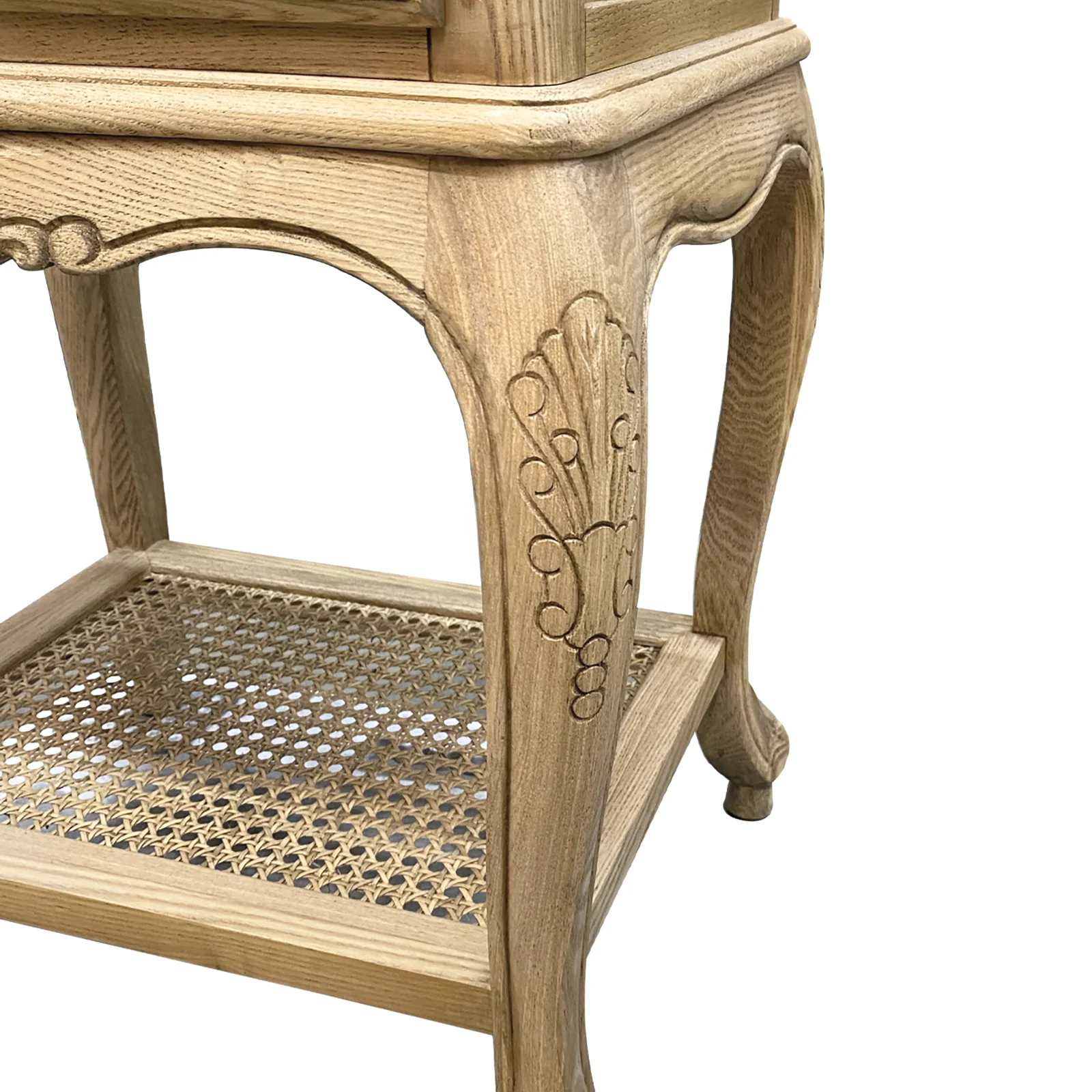 French Provincial Provence Bedside Lamp Table - Image 26