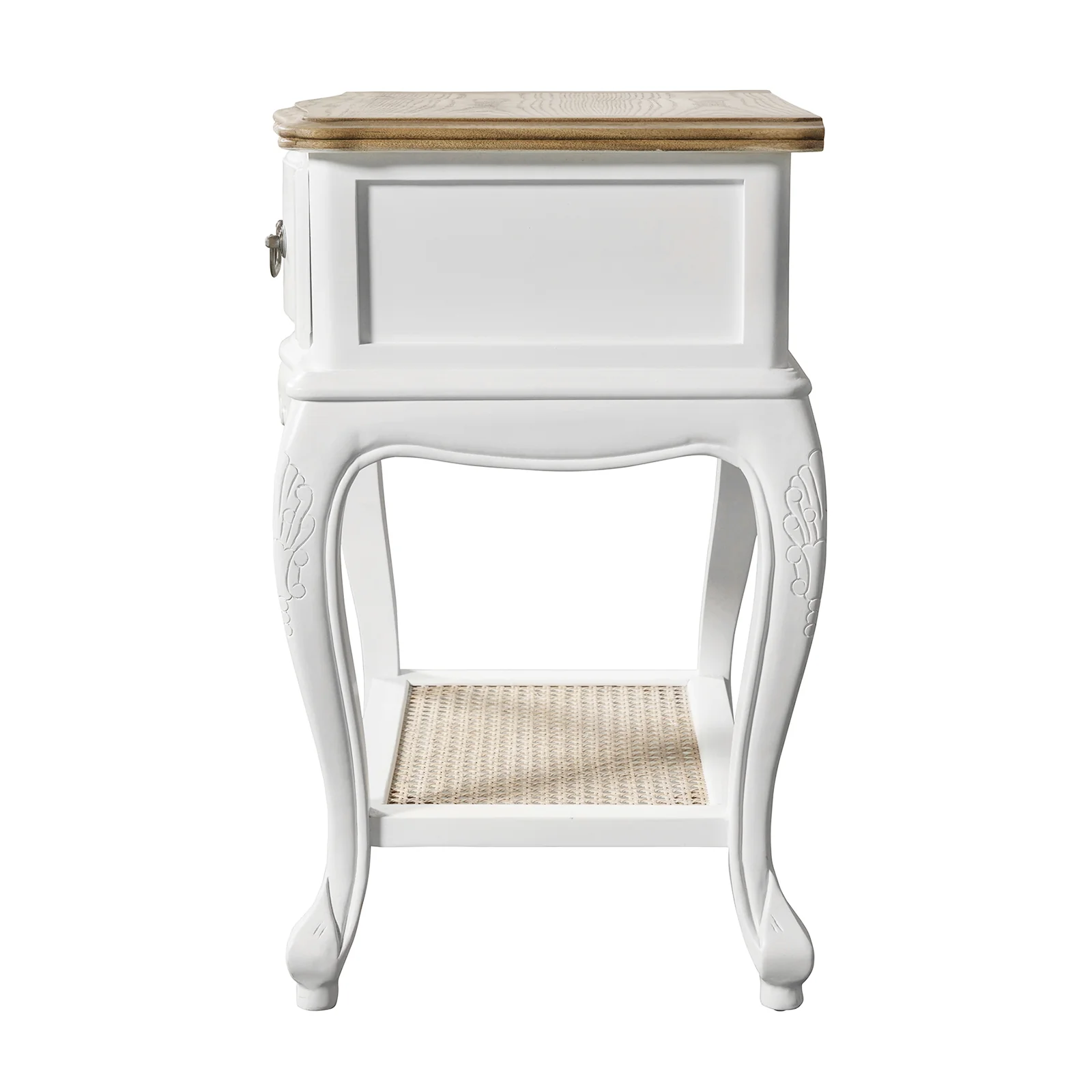 French Provincial Provence Bedside Lamp Table - Image 6