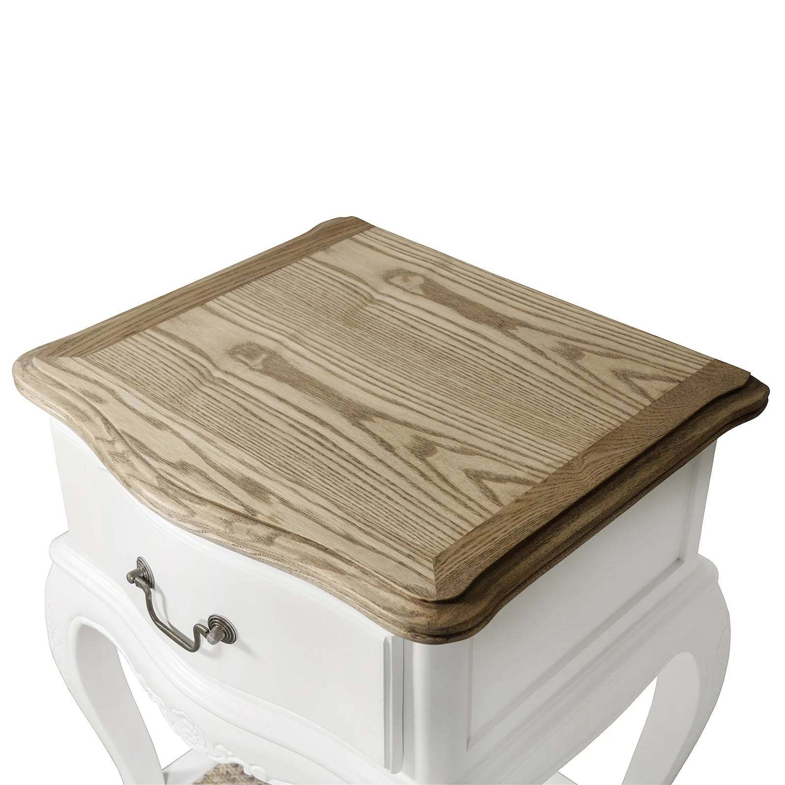 French Provincial Provence Bedside Lamp Table - Image 7