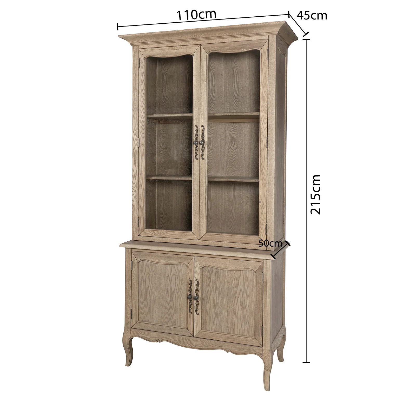 French Provincial Provence Furniture Display Cabinet Cupboard - Image 15