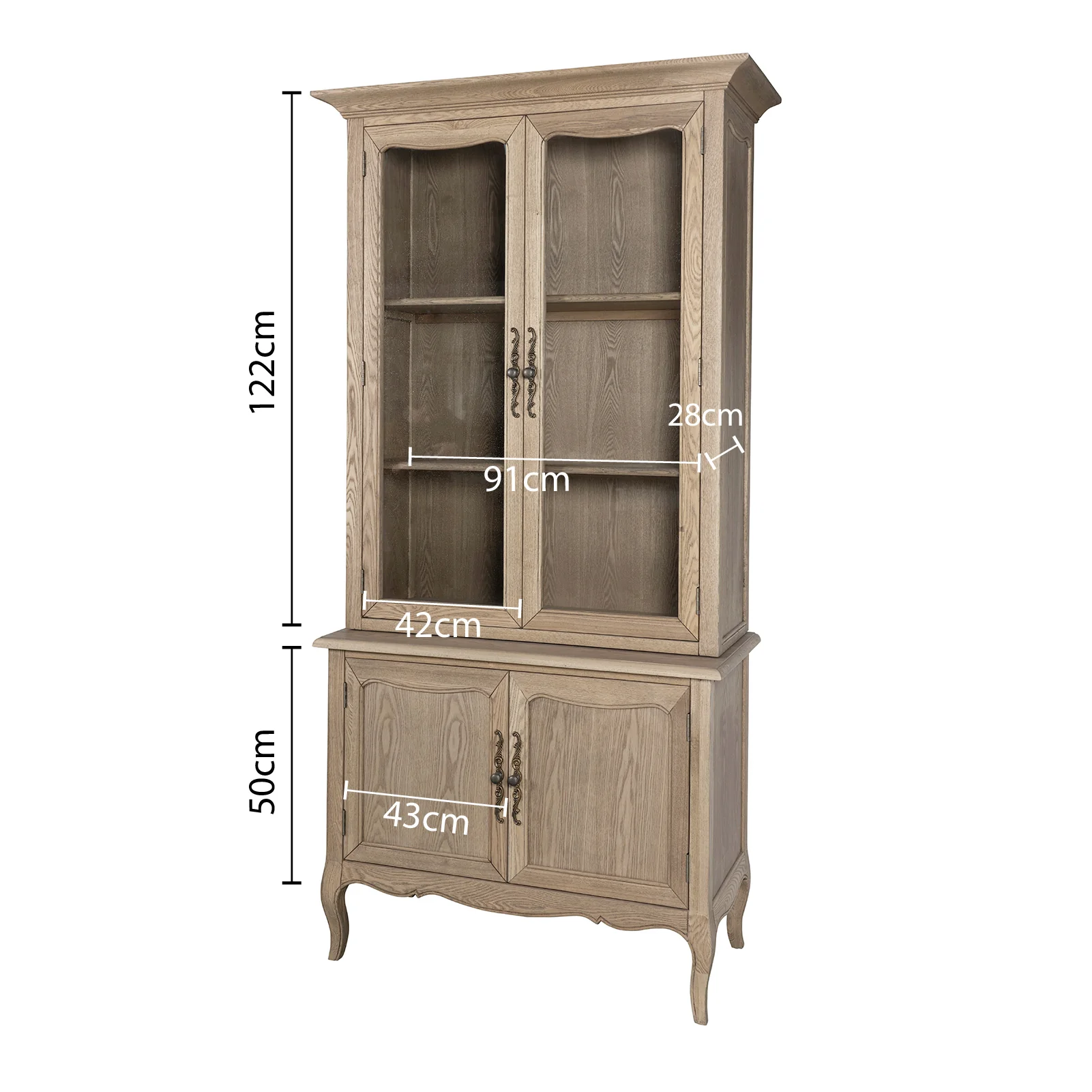 French Provincial Provence Furniture Display Cabinet Cupboard - Image 16