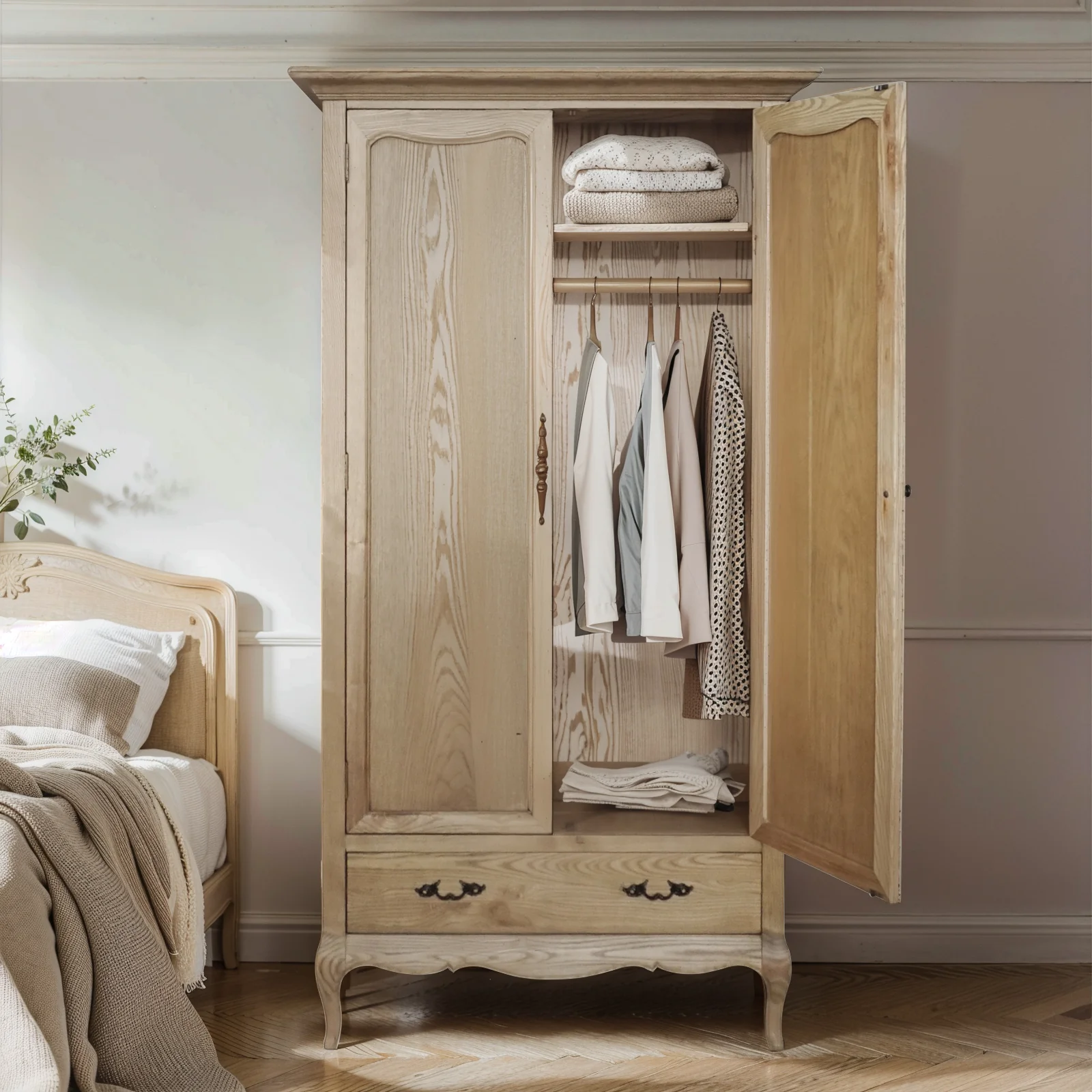French Provincial Provence One Drawer Wardrobe - Image 3