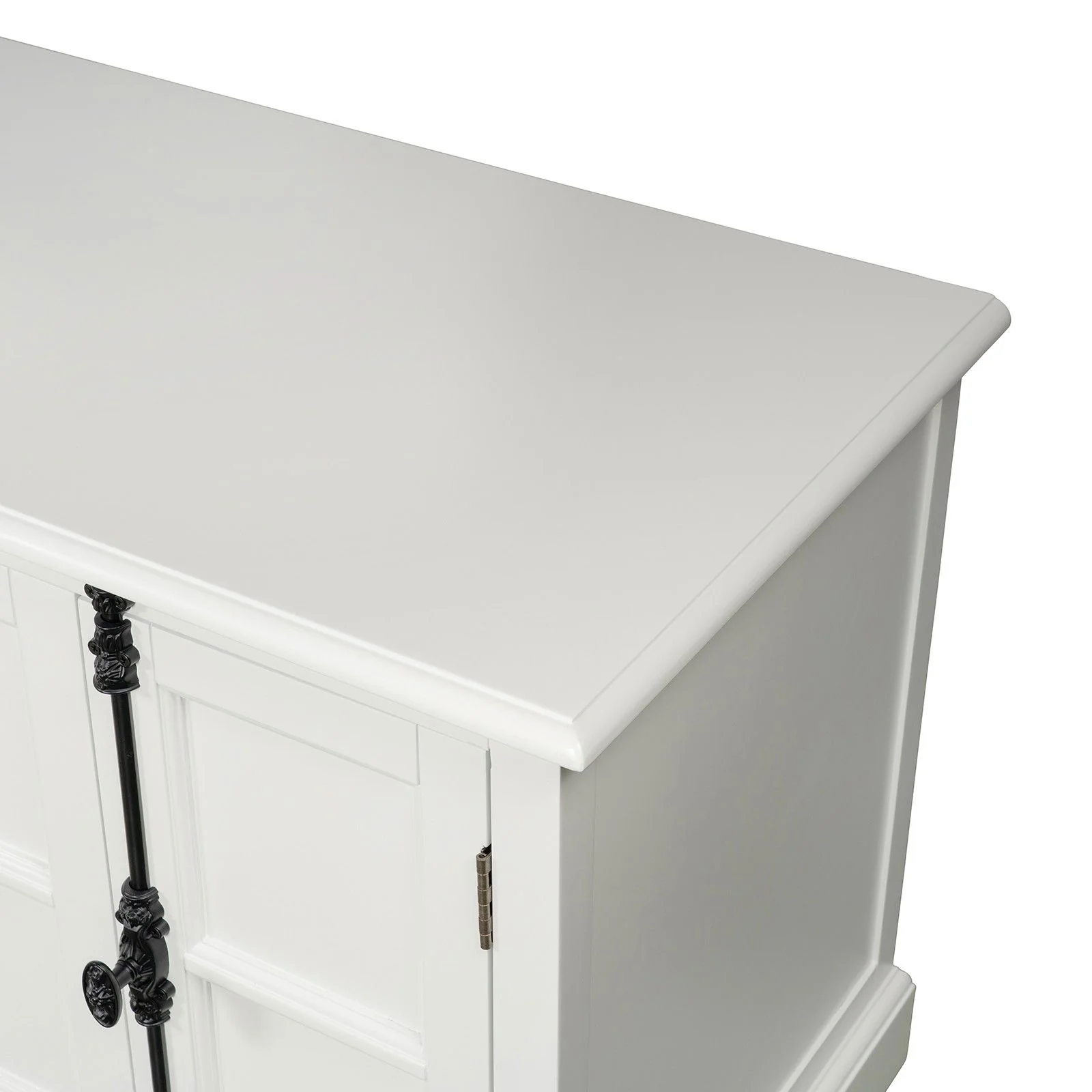 French Provincial Rustic Charm Glass-Door TV Stand Entertainment Unit 200cm Long - Image 6