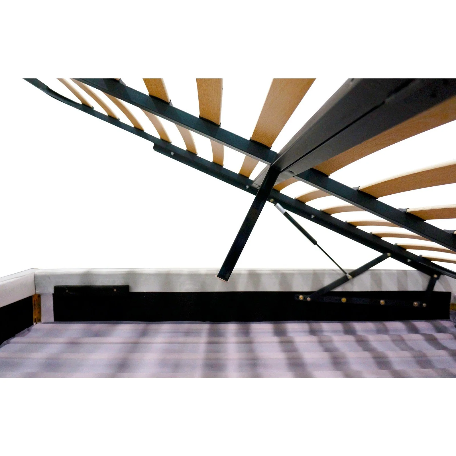 Georgia Queen GAS LIFT Button Tufted Chesterfield Storage Bed Frame - Image 3