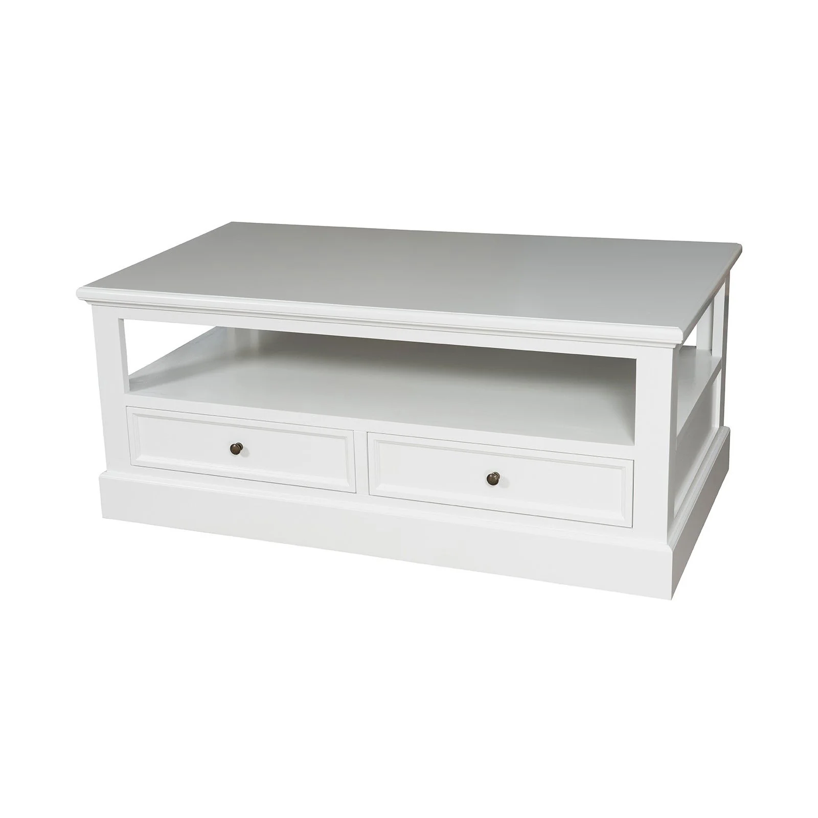 Hamptons Coastal 2 Drawers Coffee Table - Image 3
