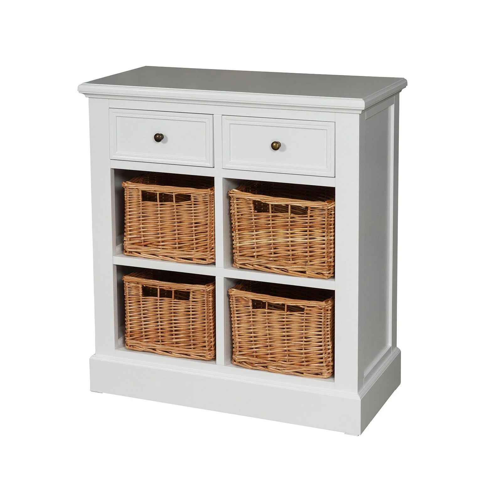 Hamptons Coastal 4 Basket Buffet Sideboard Cabinet - Image 4
