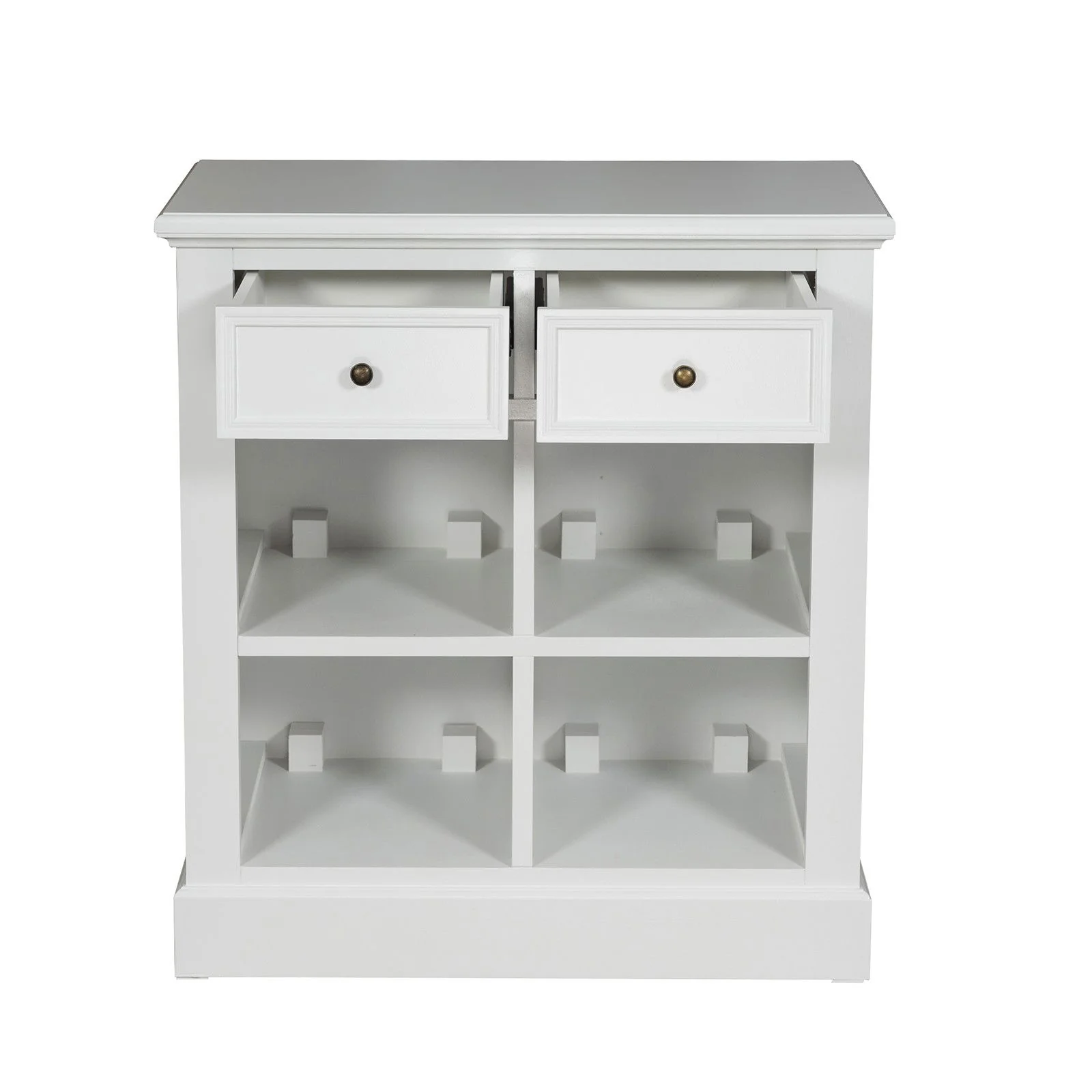 Hamptons Coastal 4 Basket Buffet Sideboard Cabinet - Image 5