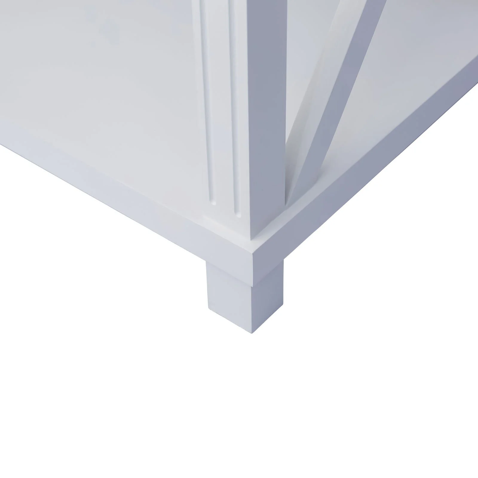 Hamptons Coastal Beach Cross Console Hall Table - Image 11