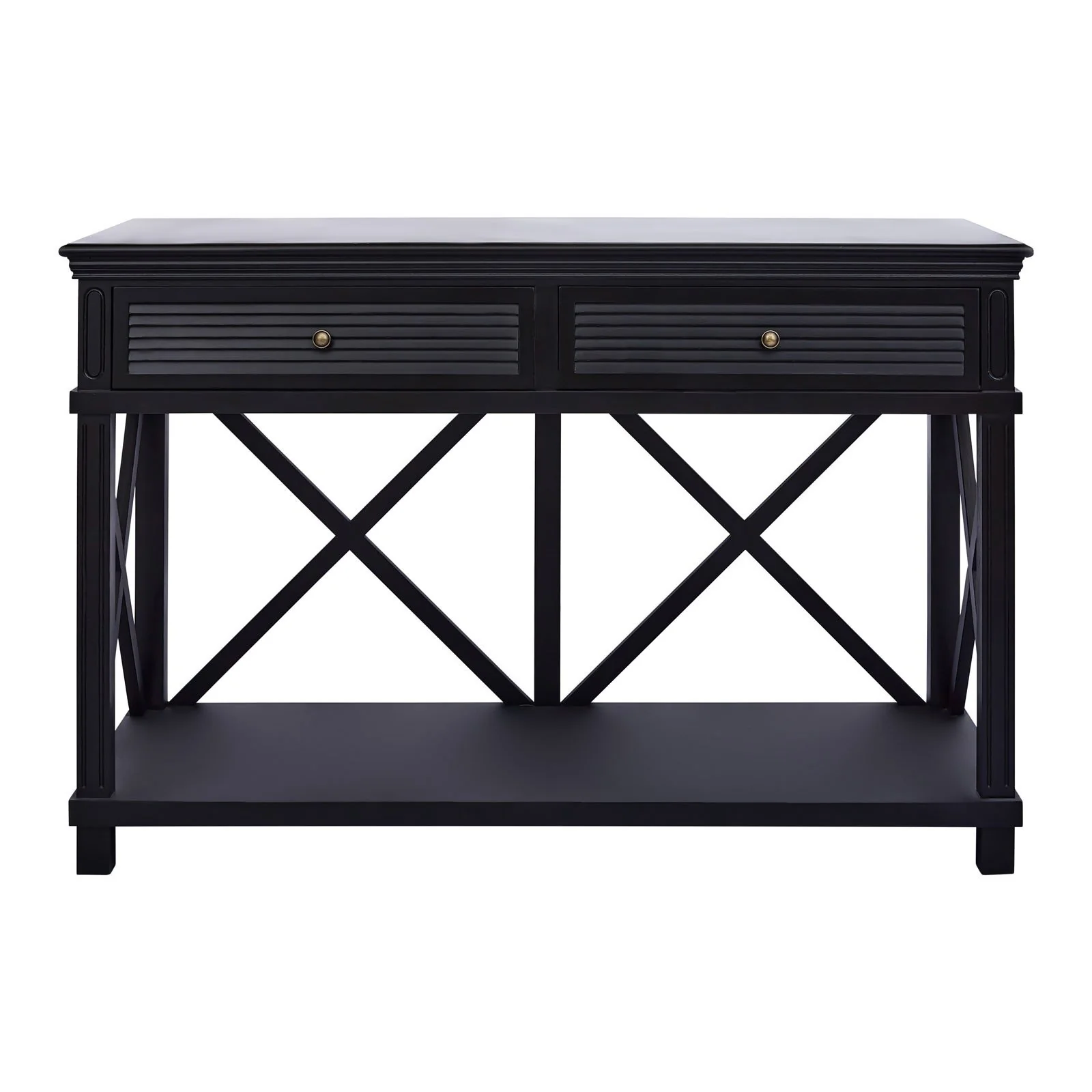 Hamptons Coastal Beach Cross Console Hall Table - Image 13