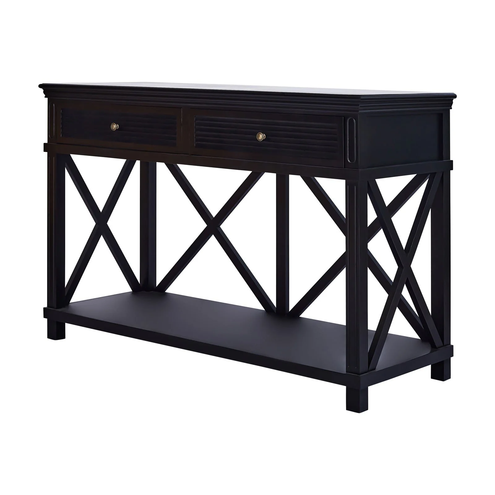 Hamptons Coastal Beach Cross Console Hall Table - Image 15