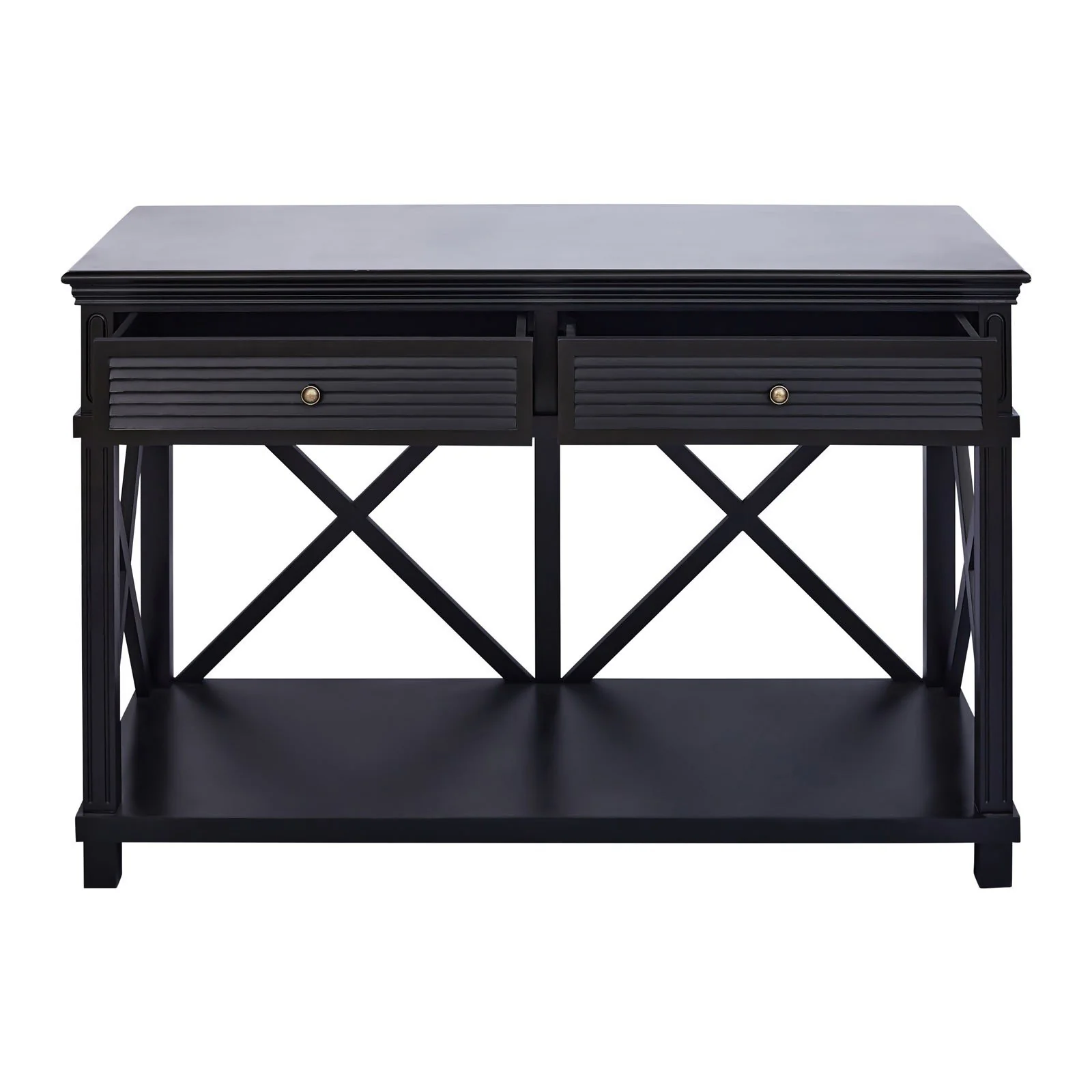 Hamptons Coastal Beach Cross Console Hall Table - Image 18