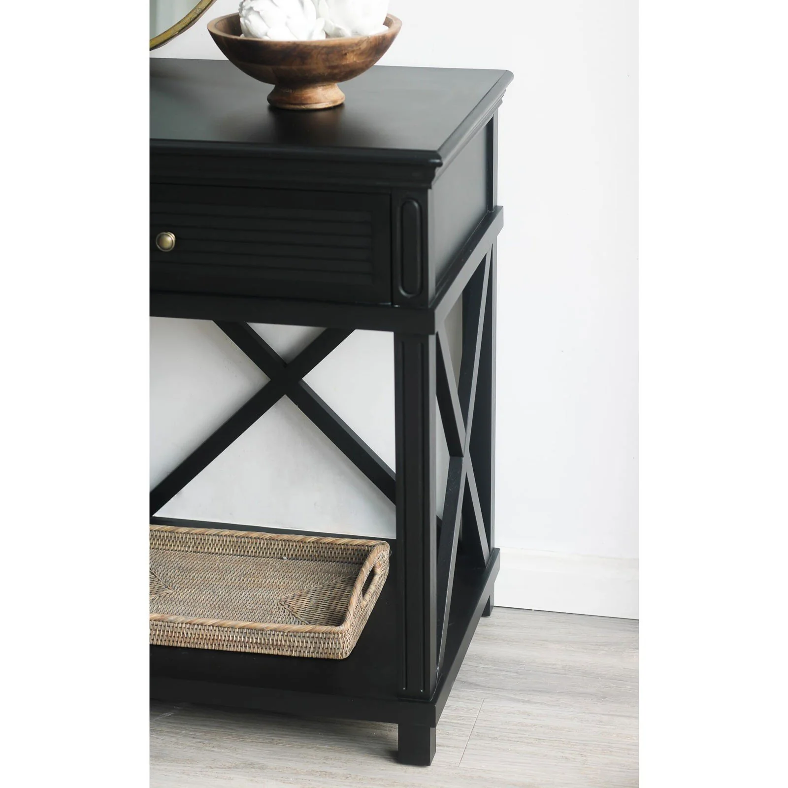 Hamptons Coastal Beach Cross Console Hall Table - Image 26