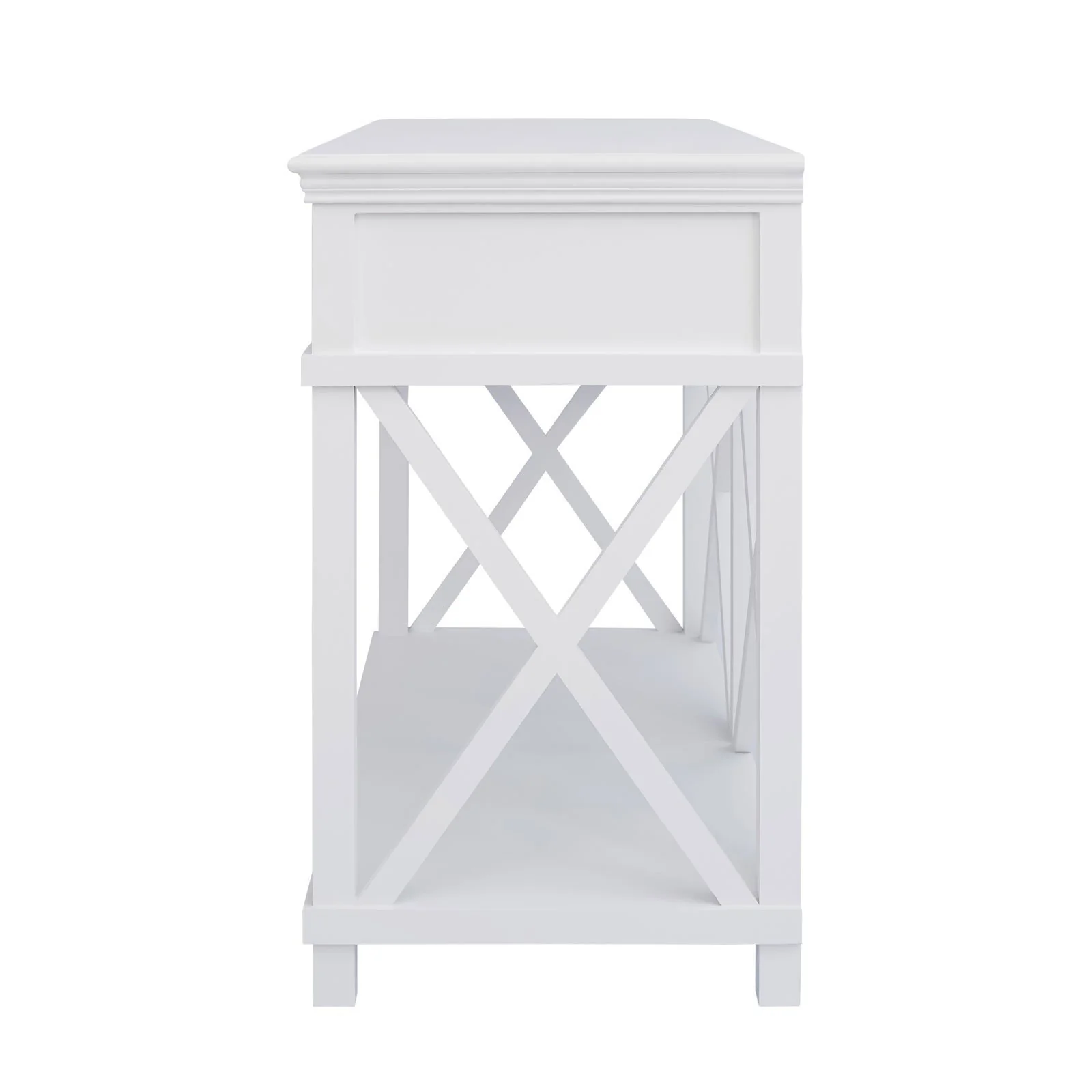 Hamptons Coastal Beach Cross Console Hall Table - Image 5