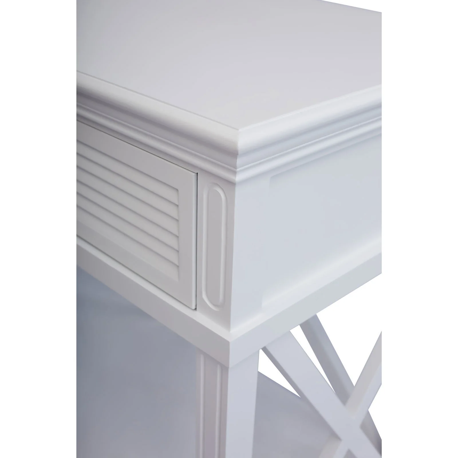 Hamptons Coastal Beach Cross Console Hall Table - Image 6