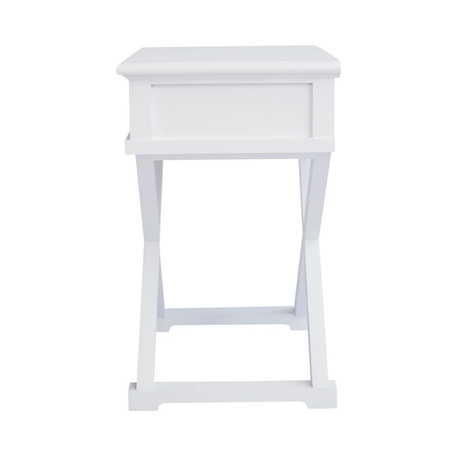 Hamptons Coastal Beach Cross Leg Bedside Table - Image 4