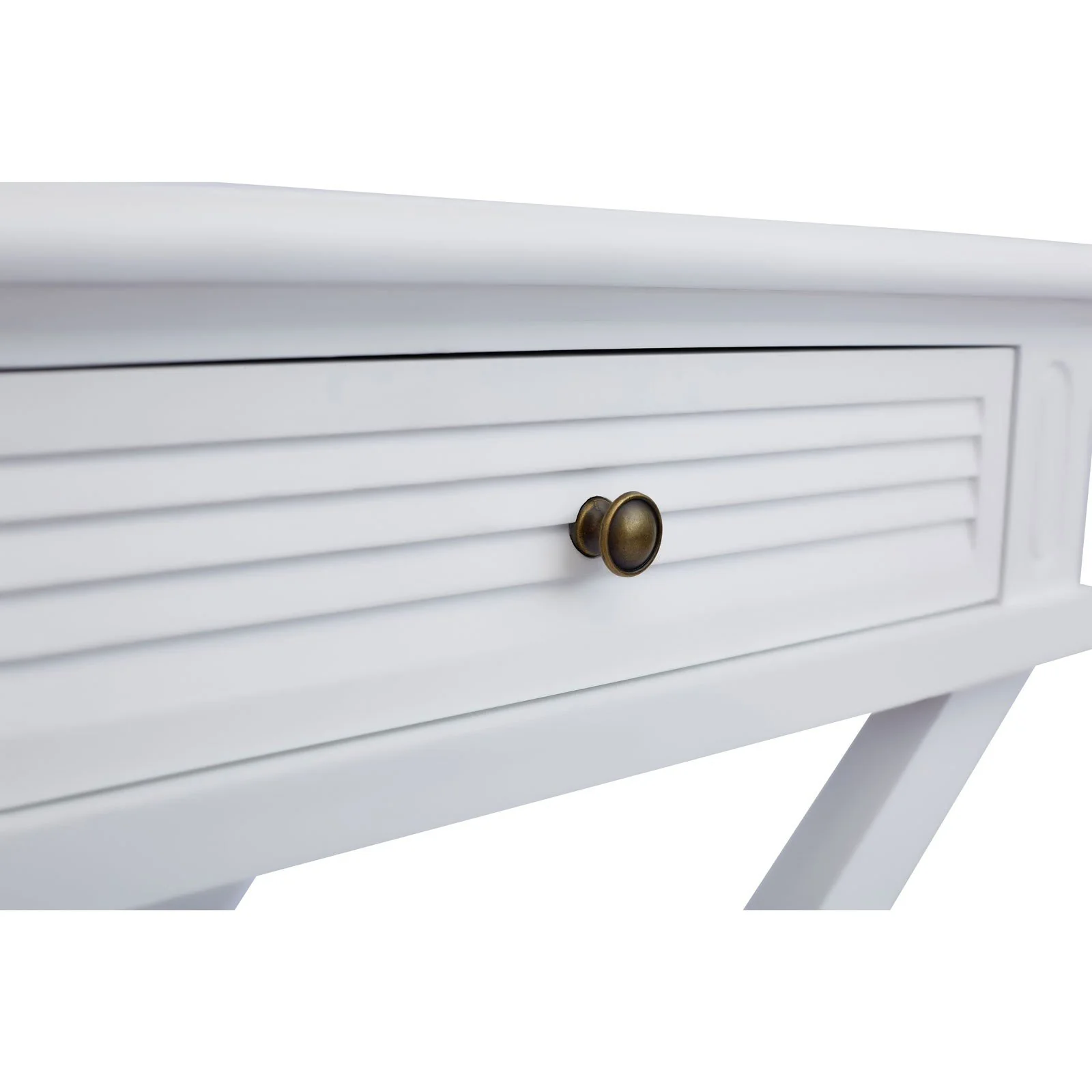 Hamptons Coastal Beach Cross Leg Bedside Table - Image 9