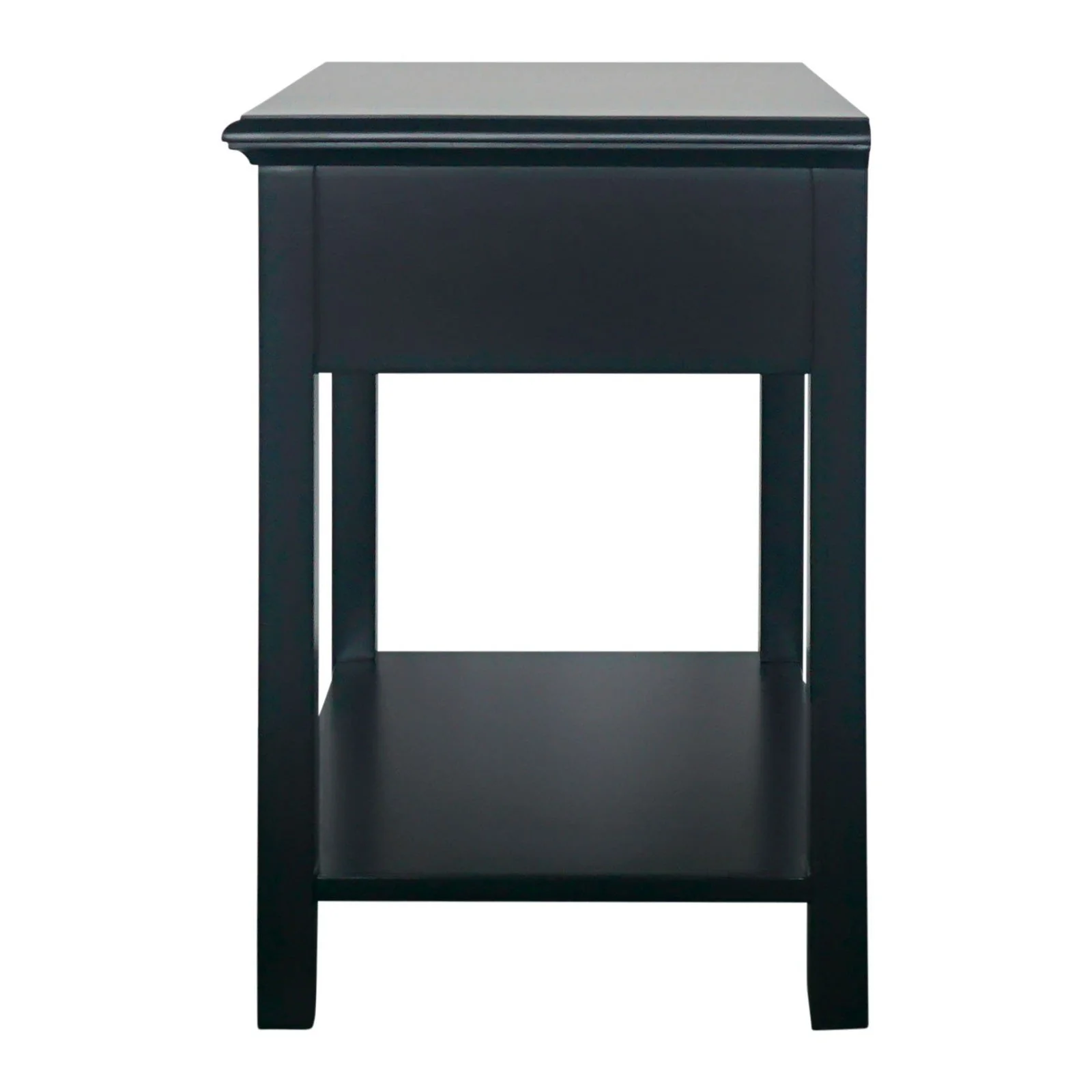 Hamptons Coastal Bedside Table with Magazine Tray - Image 6
