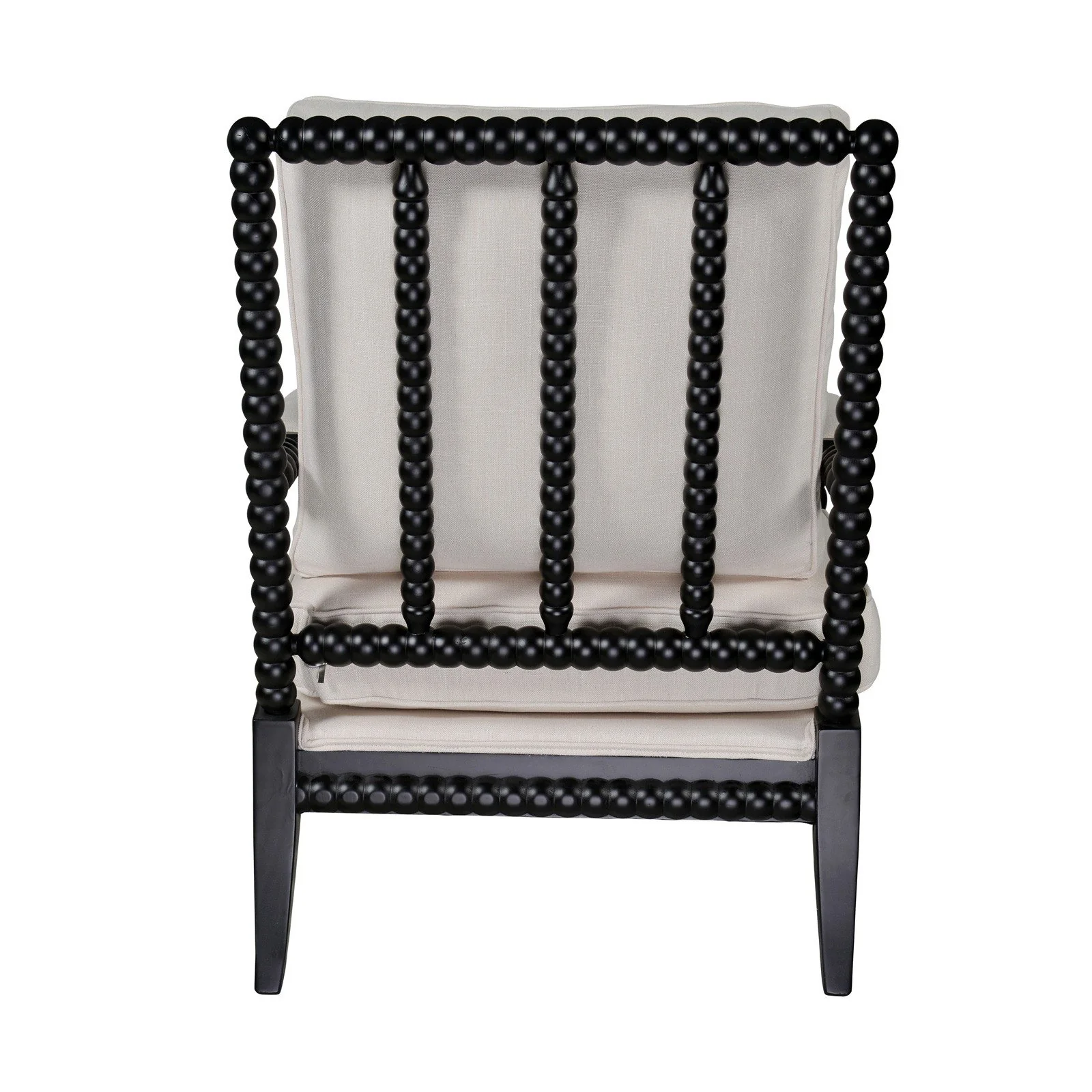 Hamptons Coastal Bobbin Linen and Timber Armchair - Image 50