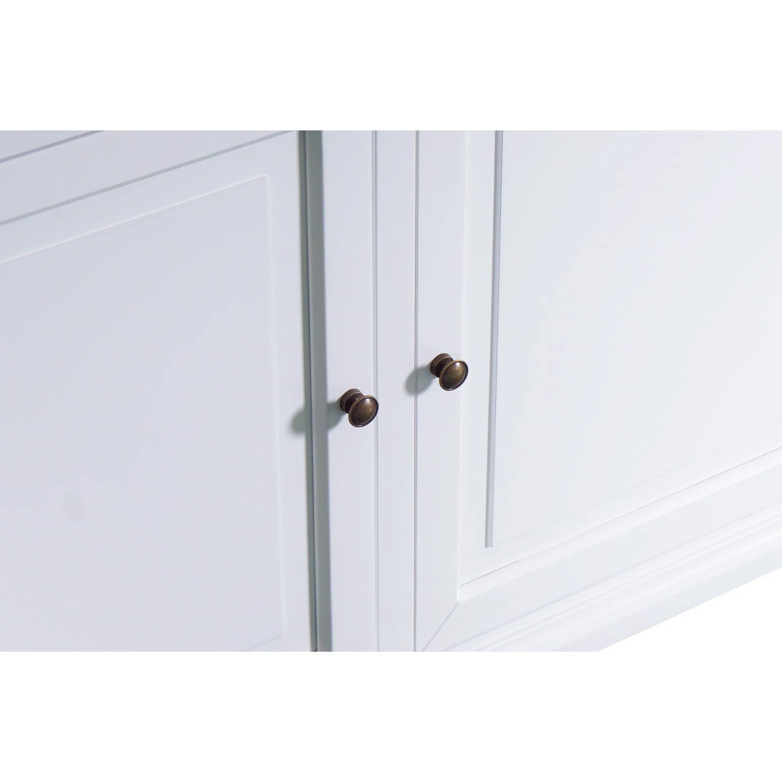 Hamptons Coastal Buffet and Hutch Glass Display Cabinet Bookcase - Image 12