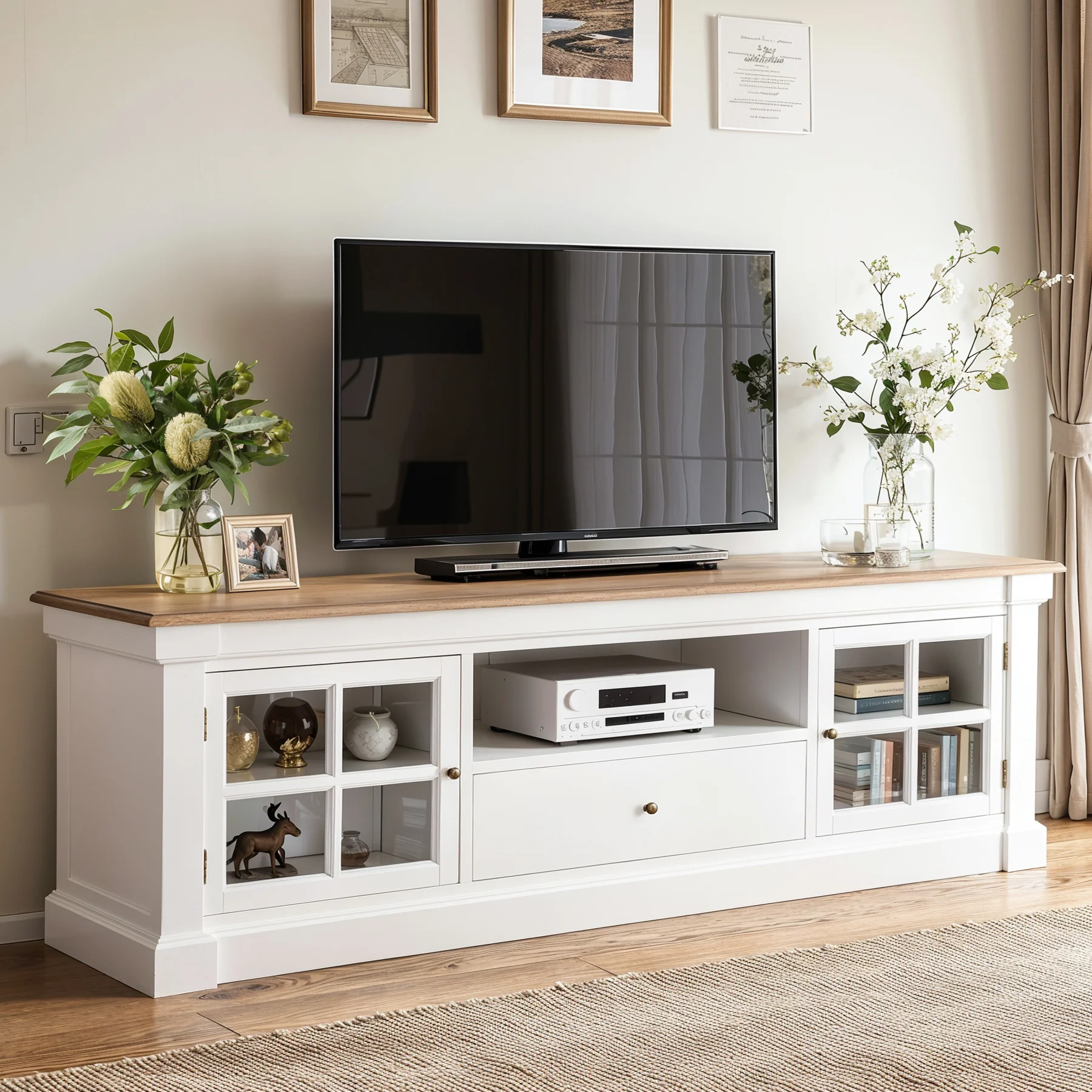 Hamptons Coastal Charm 200cm TV/ Entertainment Unit - Image 16
