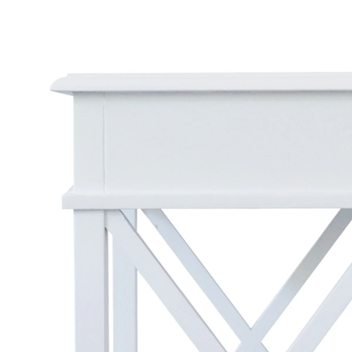 Hamptons Coastal Cross 1 Drawer Bedside Table - Image 19
