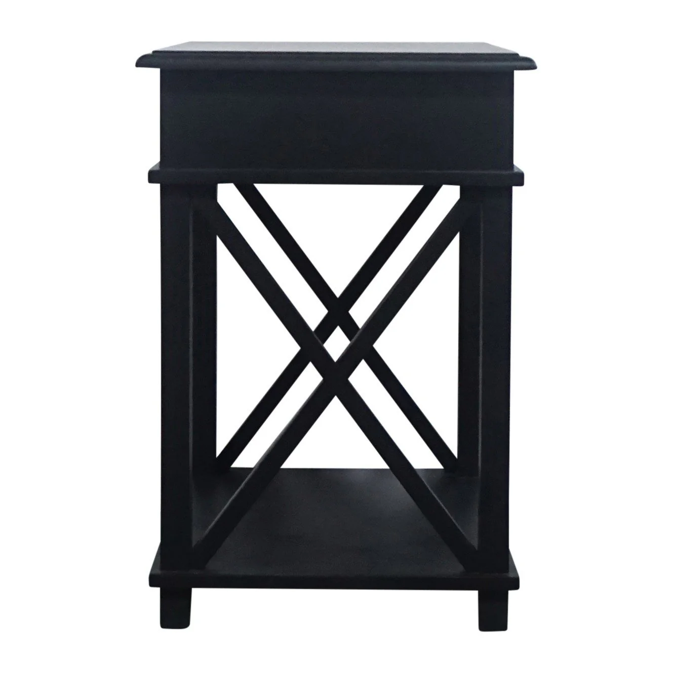Hamptons Coastal Cross 1 Drawer Bedside Table - Image 32