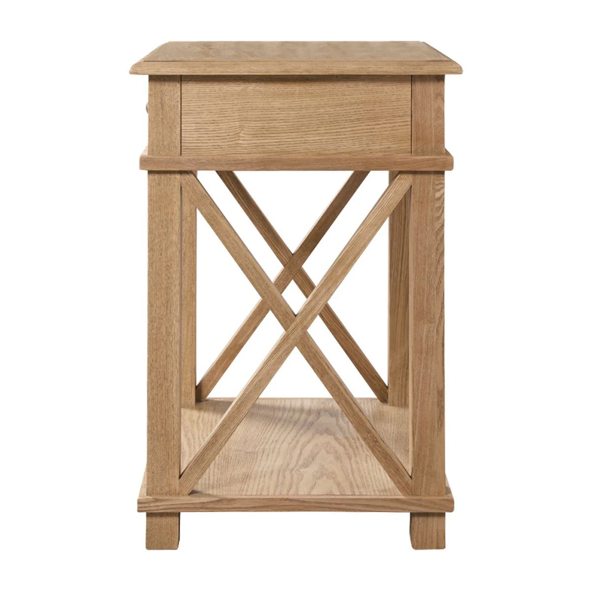 Hamptons Coastal Cross 1 Drawer Bedside Table - Image 5