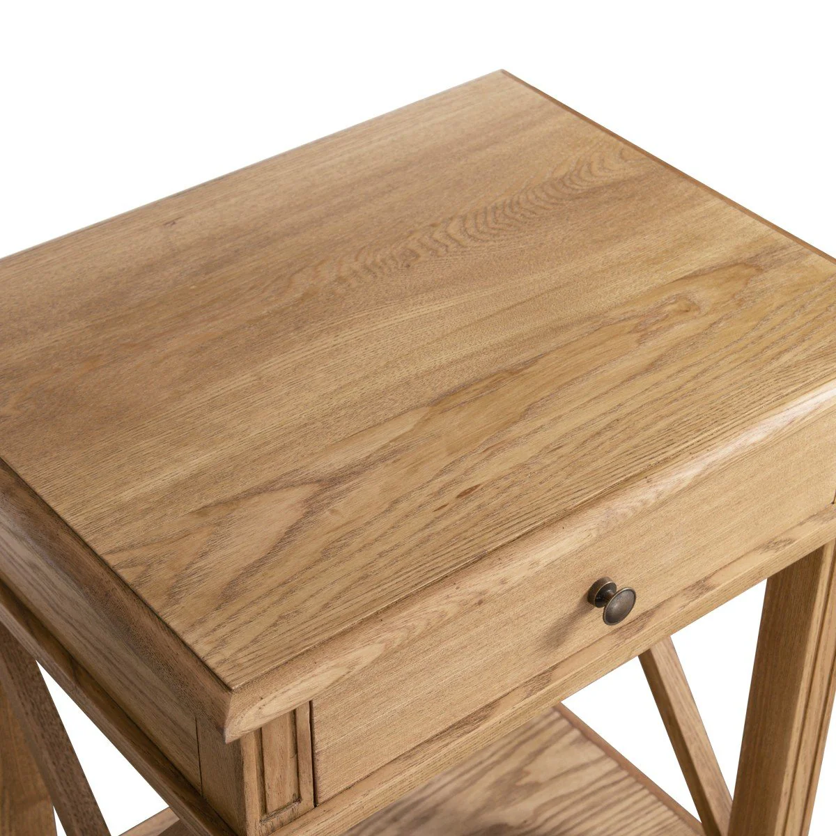 Hamptons Coastal Cross 1 Drawer Bedside Table - Image 9
