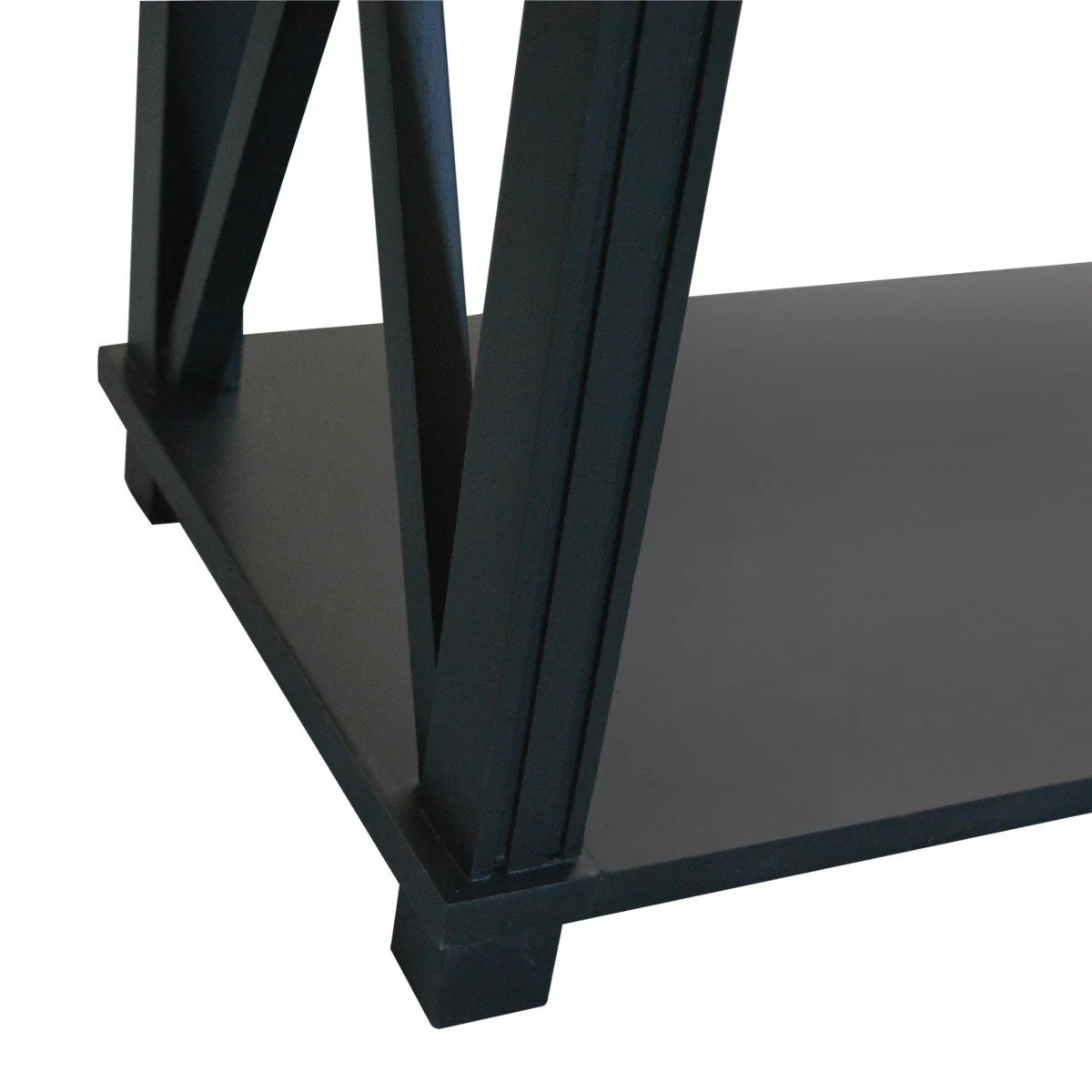 Hamptons Coastal Cross 1 Drawer Bedside Table with Shelf - Image 11