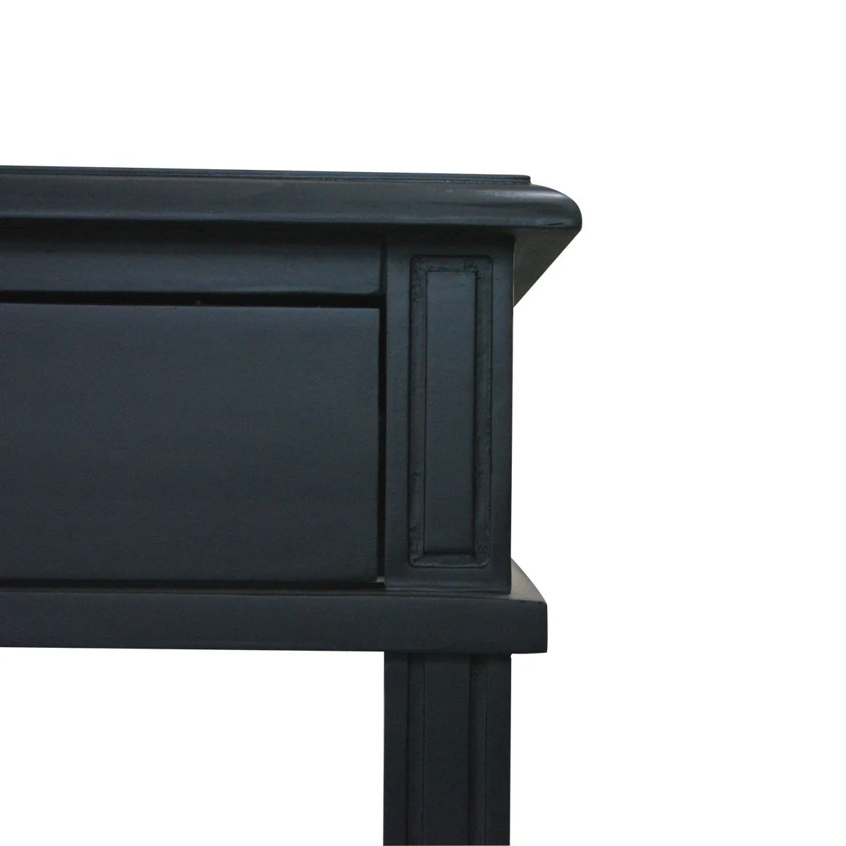 Hamptons Coastal Cross 1 Drawer Bedside Table with Shelf - Image 8
