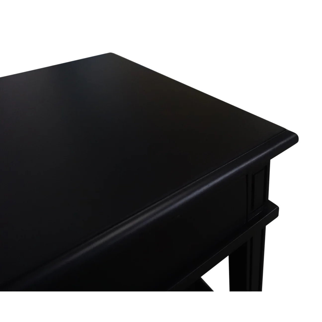 Hamptons Coastal Cross 1 Drawer Bedside Table with Shelf - Image 9