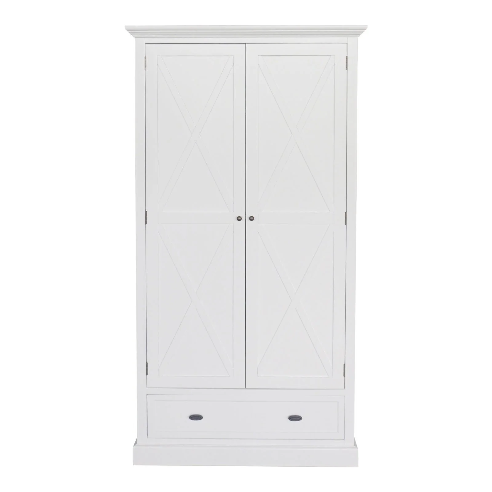 Hamptons Coastal Crossed One Drawer Wardrobe - Image 16