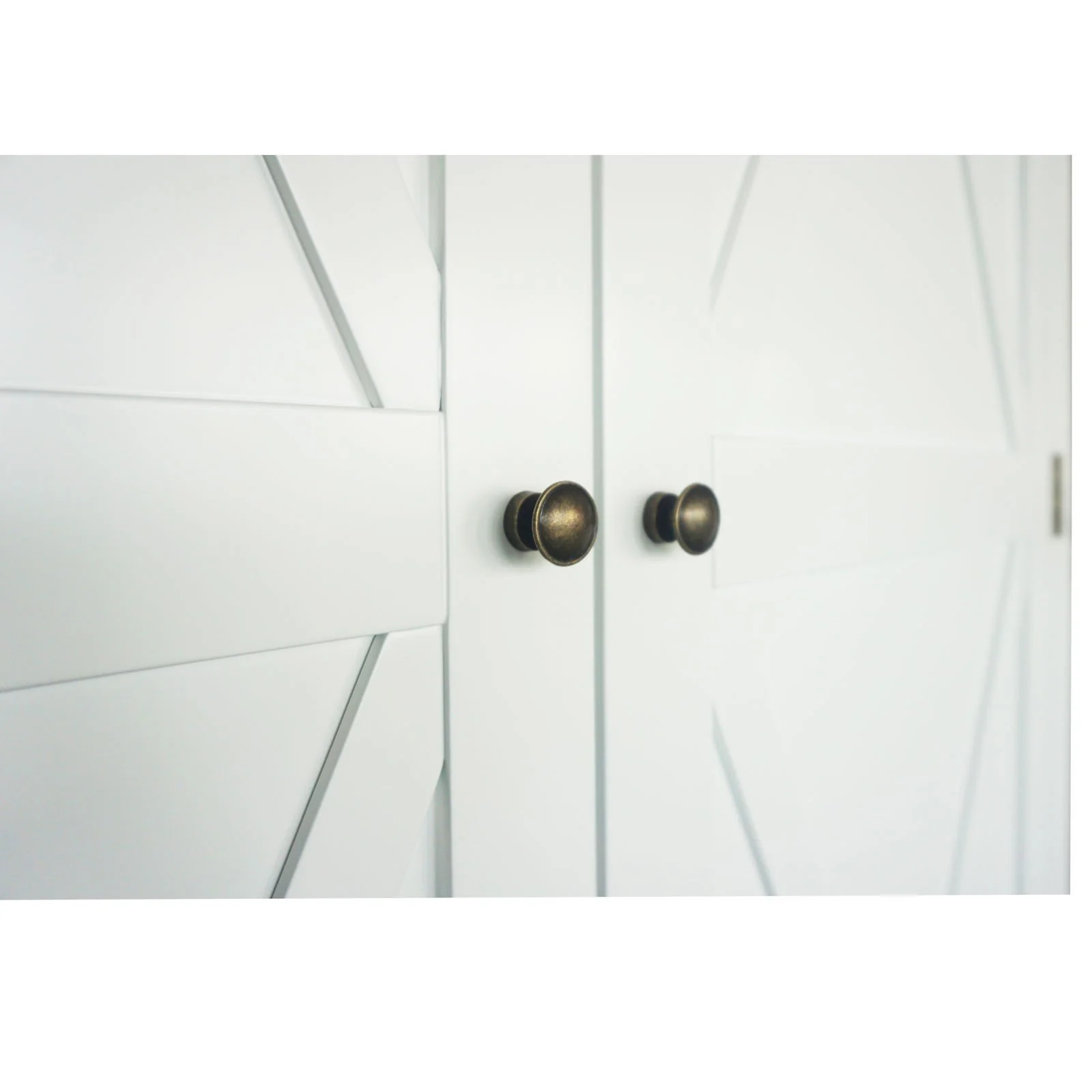 Hamptons Coastal Crossed One Drawer Wardrobe - Image 21