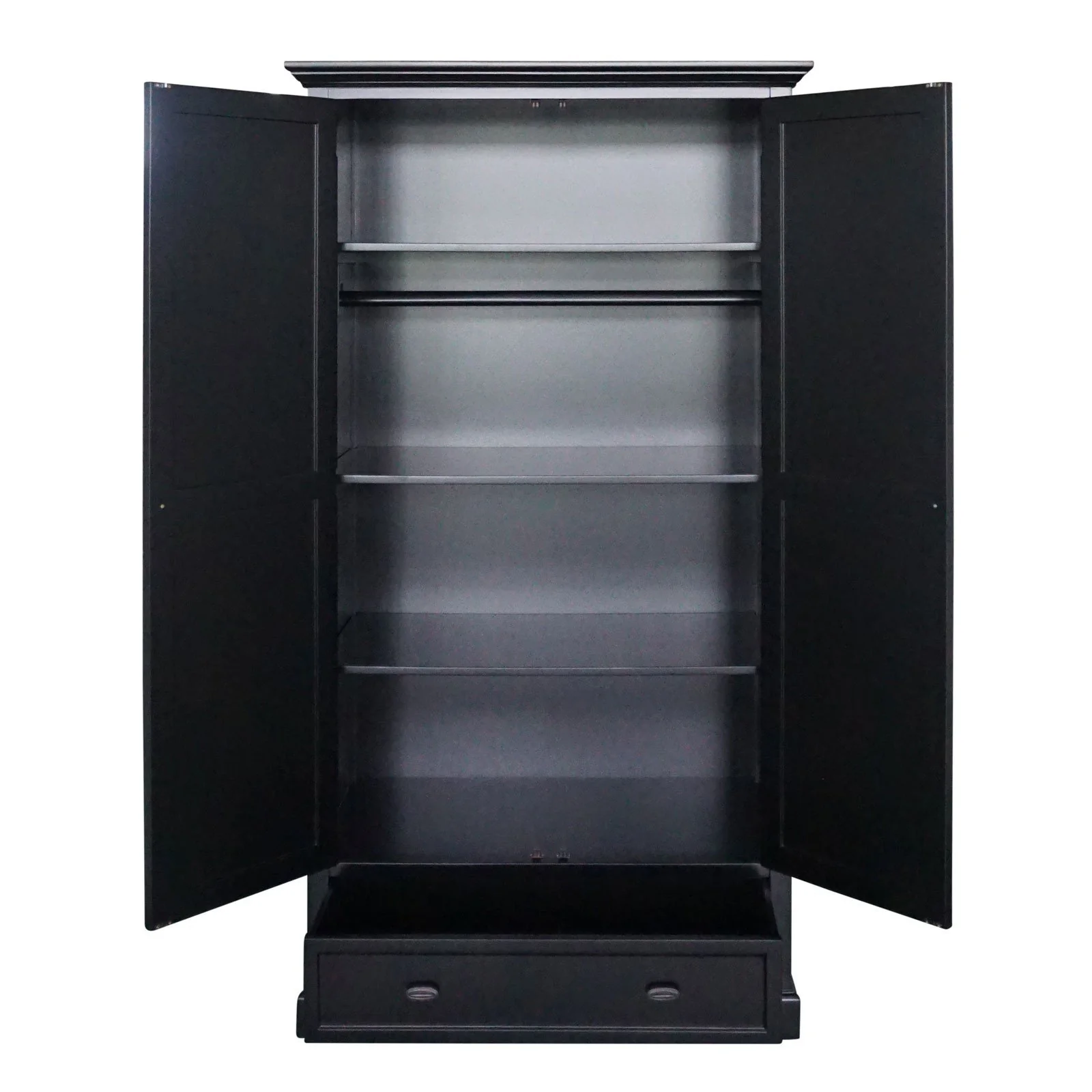 Hamptons Coastal Crossed One Drawer Wardrobe - Image 4