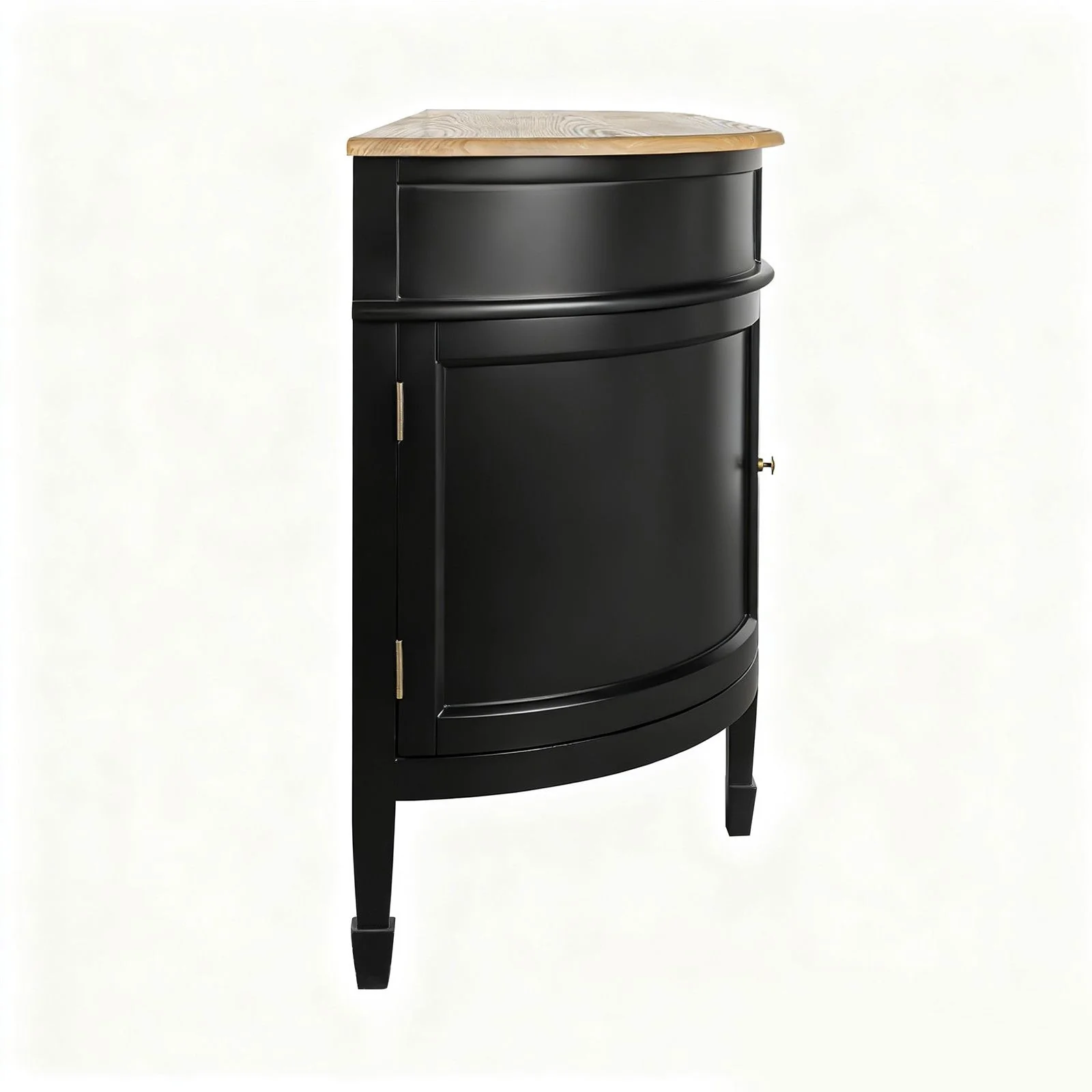 Hamptons Coastal Curve Ash Top Sideboard Buffet & Two Drawers Console Cabinet - Image 12