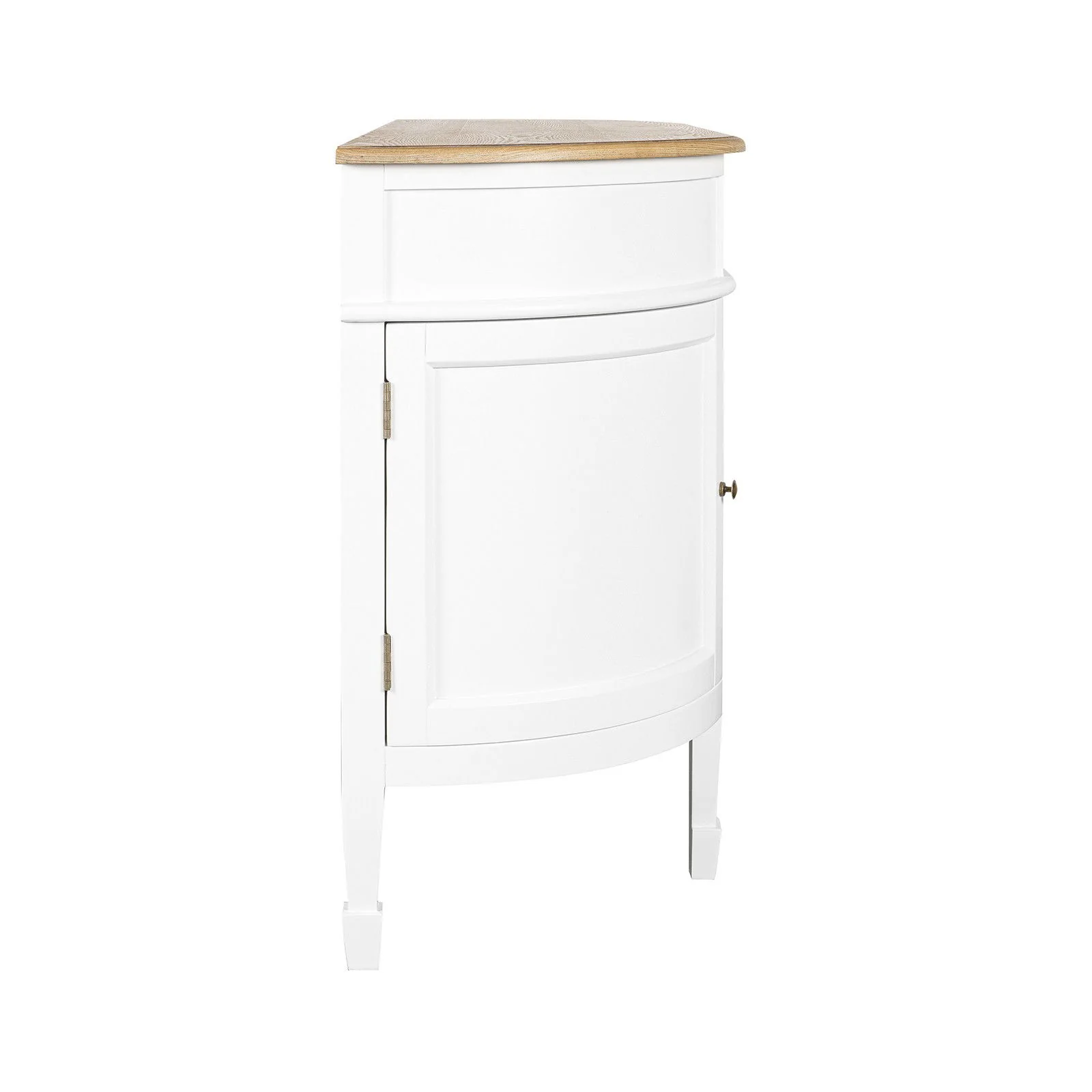 Hamptons Coastal Curve Sideboard Buffet & Ash Top Console Cabinet - Image 16