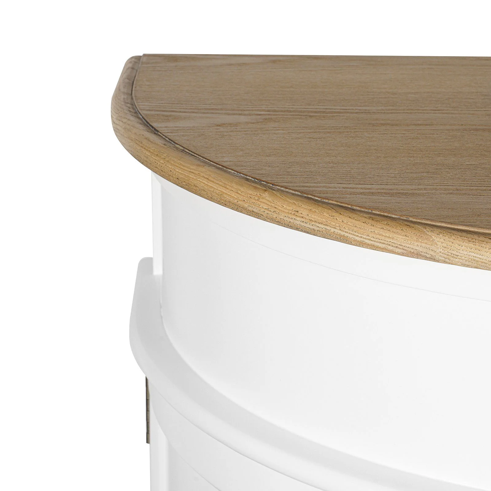 Hamptons Coastal Curve Sideboard Buffet & Ash Top Console Cabinet - Image 19