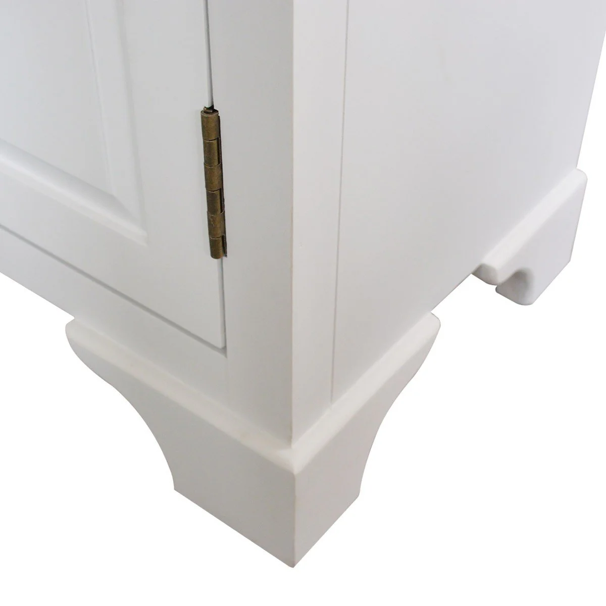 Hamptons Coastal Glass Display Cabinet Bookcase - Image 6