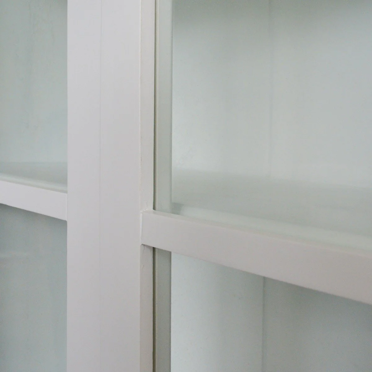 Hamptons Coastal Glass Display Cabinet Bookcase - Image 9