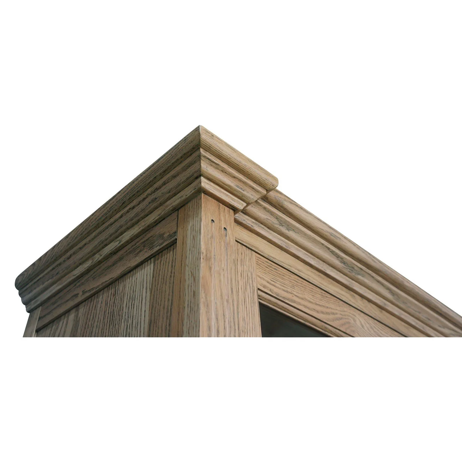 Hamptons Coastal Glass Display Cabinet Bookcase - Image 10