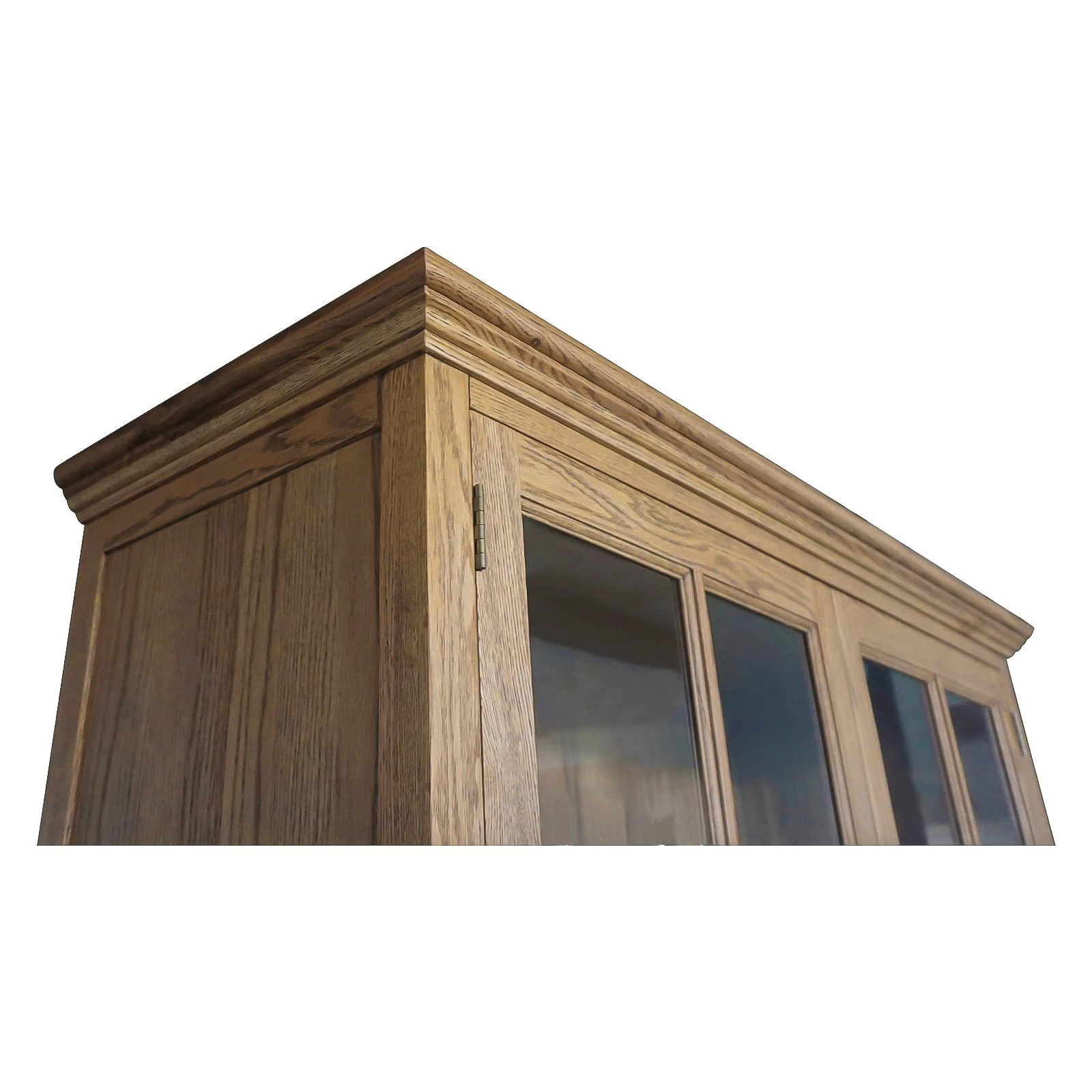 Hamptons Coastal Hutch Glass Display Cabinet Bookcase and Buffet Cupboard - Image 7