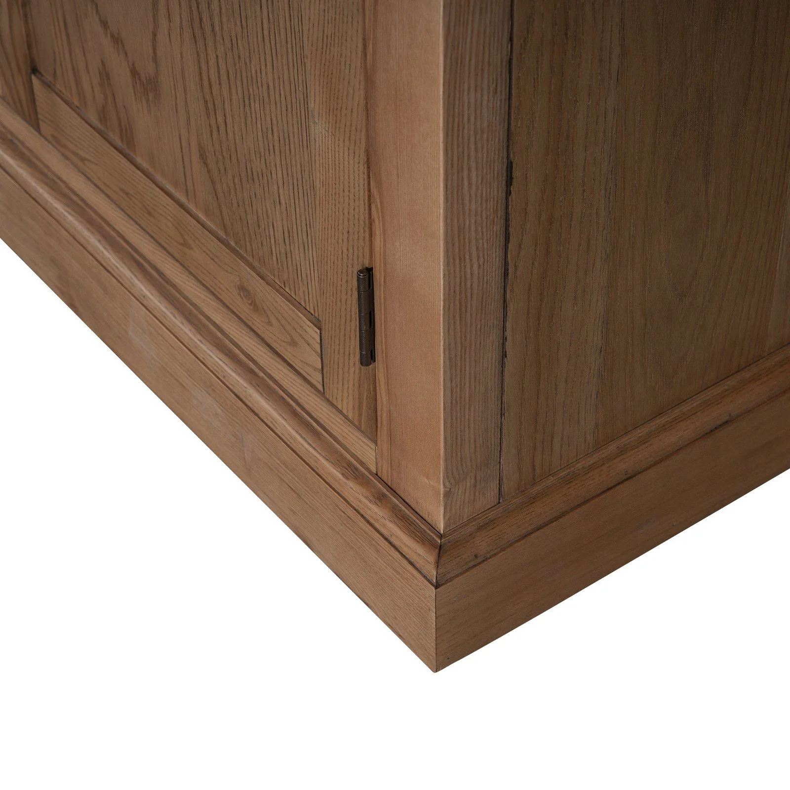 Hamptons Coastal Natural Ash Open Double Buffet and Hutch Bookcase with Ladder - Image 16