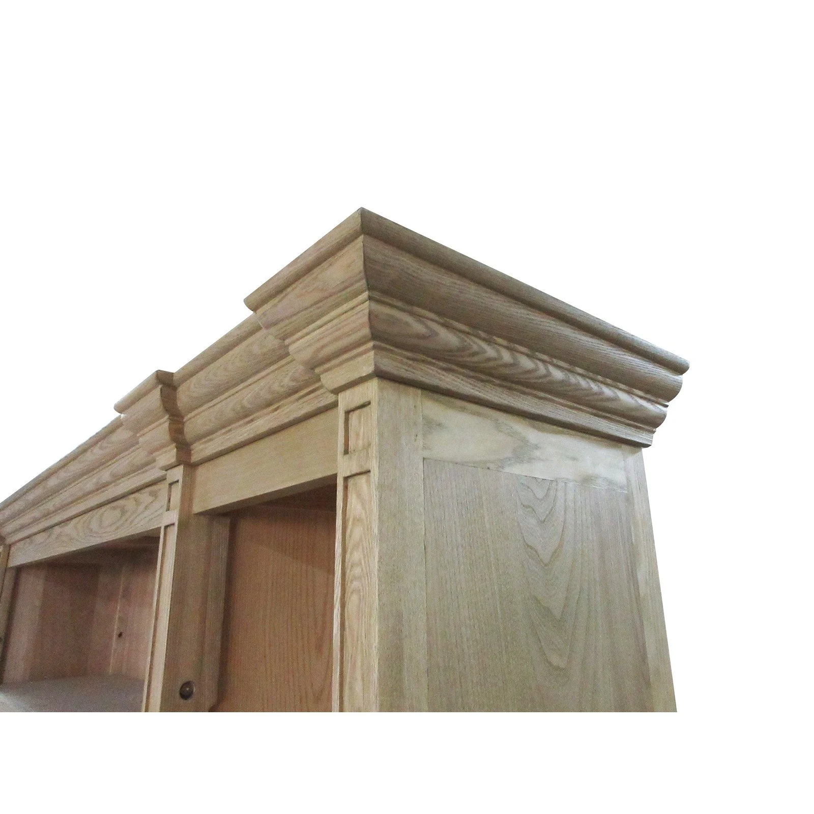 Hamptons Coastal Natural TV Entertainment Wall Unit Cabinet - Image 6