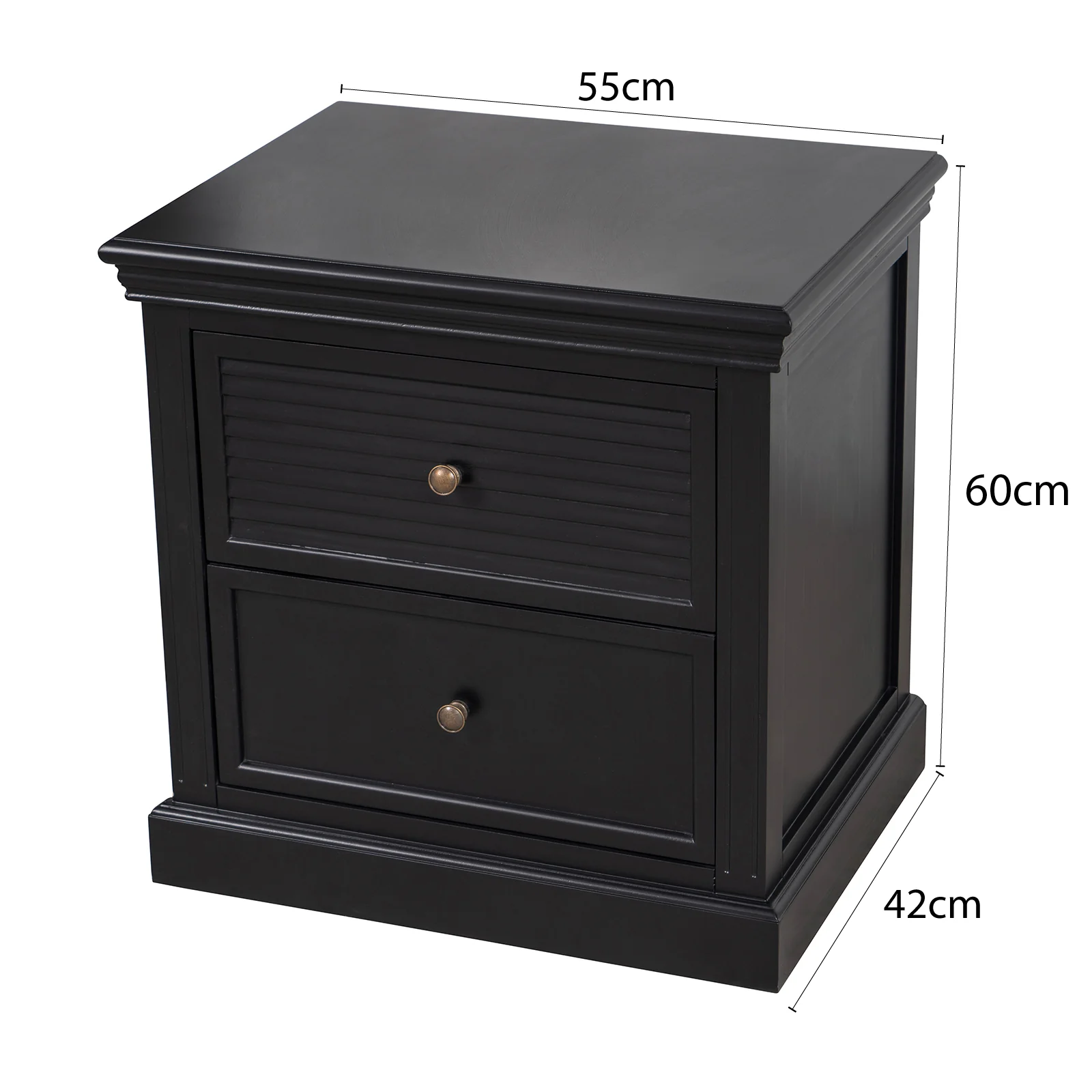 Hamptons Coastal Seaside 2 Drawer Bedside Table Night Stand - Image 23