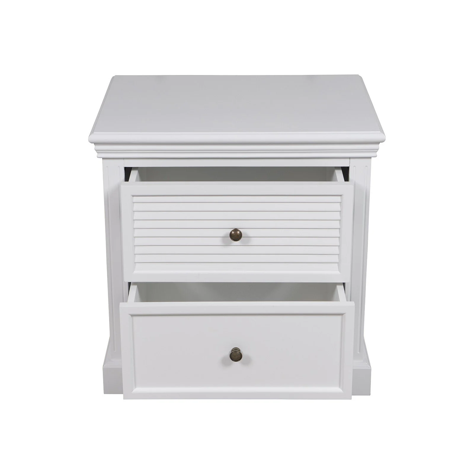 Hamptons Coastal Seaside 2 Drawer Bedside Table Night Stand - Image 4