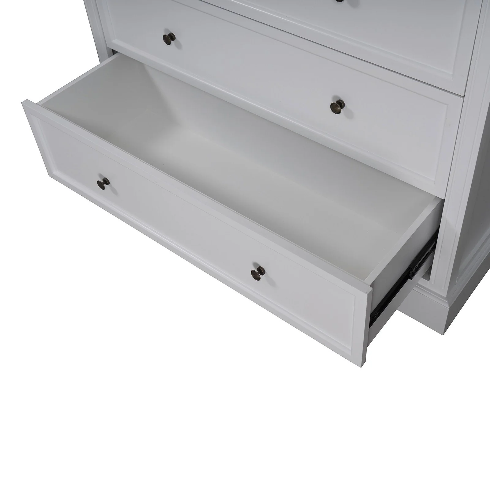 Hamptons Coastal Seaside 4 Drawer Chest Tallboy Cabinet - Image 10
