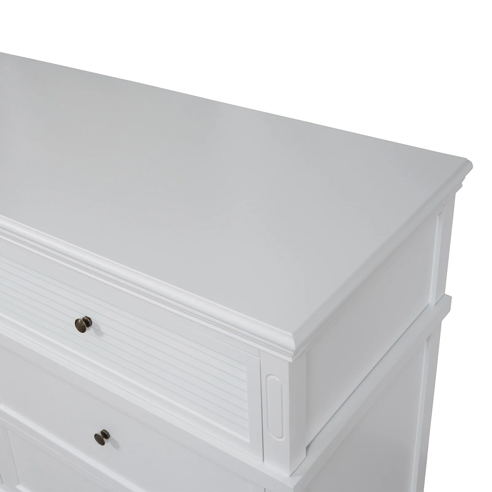 Hamptons Coastal Seaside 6 Drawer Chest Tallboy Cabinet - Image 8